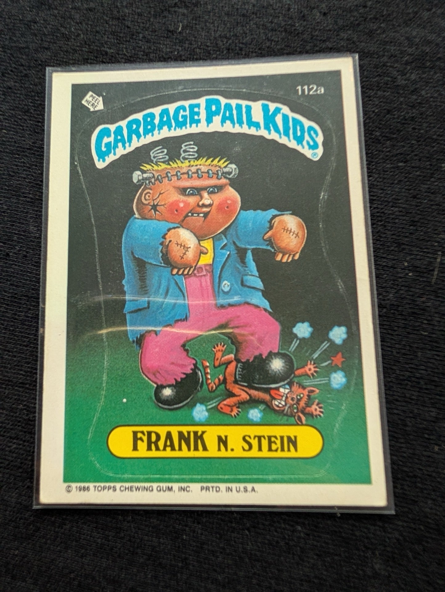 1986 GPK OS3 112a Frank N. Stein & 112b Undead Jed Vintage Card Pair Topps