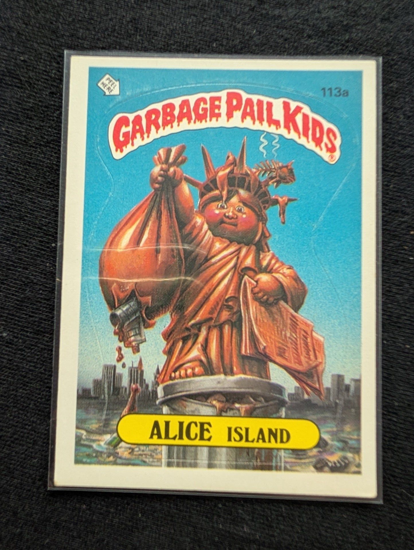 1986 GPK OS3 113a Alice Island & 113b Liberty Libby Vintage Card Pair Topps