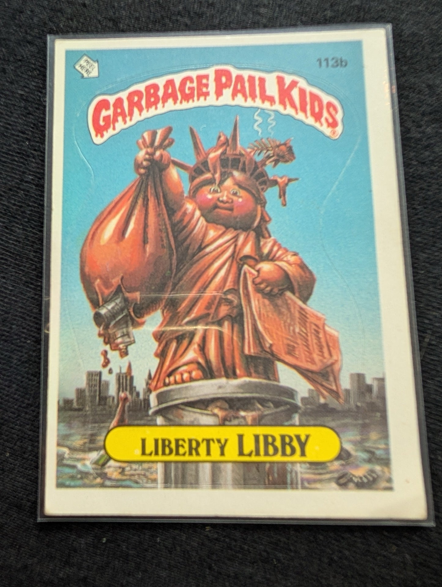 1986 GPK OS3 113a Alice Island & 113b Liberty Libby Vintage Card Pair Topps