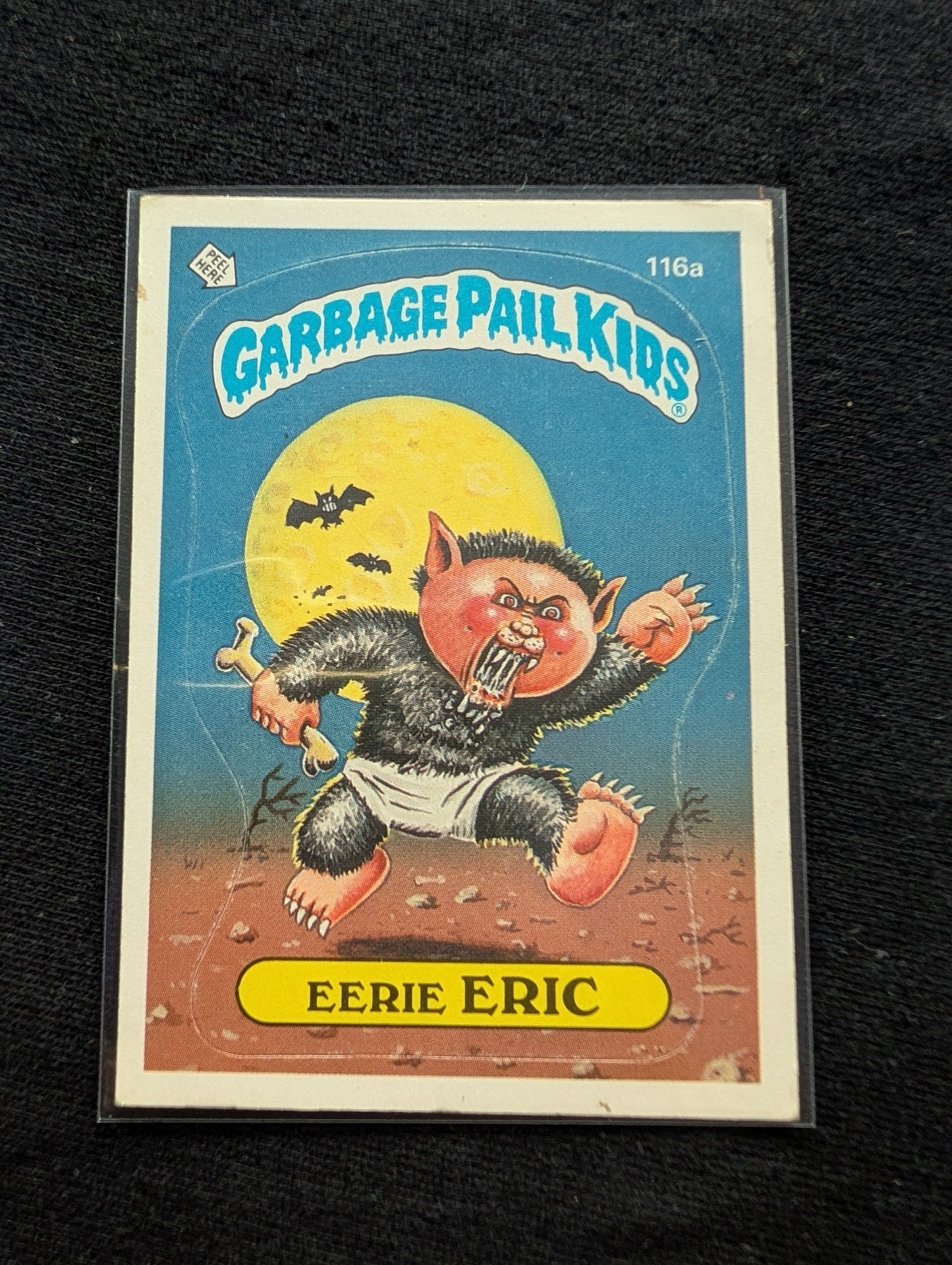 1986 GPK OS3 116a Eerie Eric & 116b Berserk Kirk Vintage Topps Card Pair