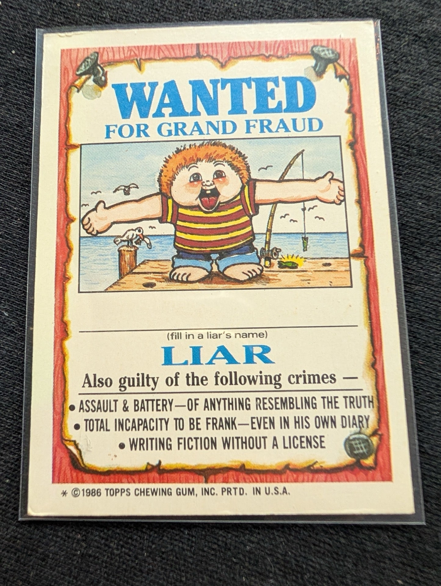 1986 GPK OS3 116a Eerie Eric & 116b Berserk Kirk Vintage Topps Card Pair