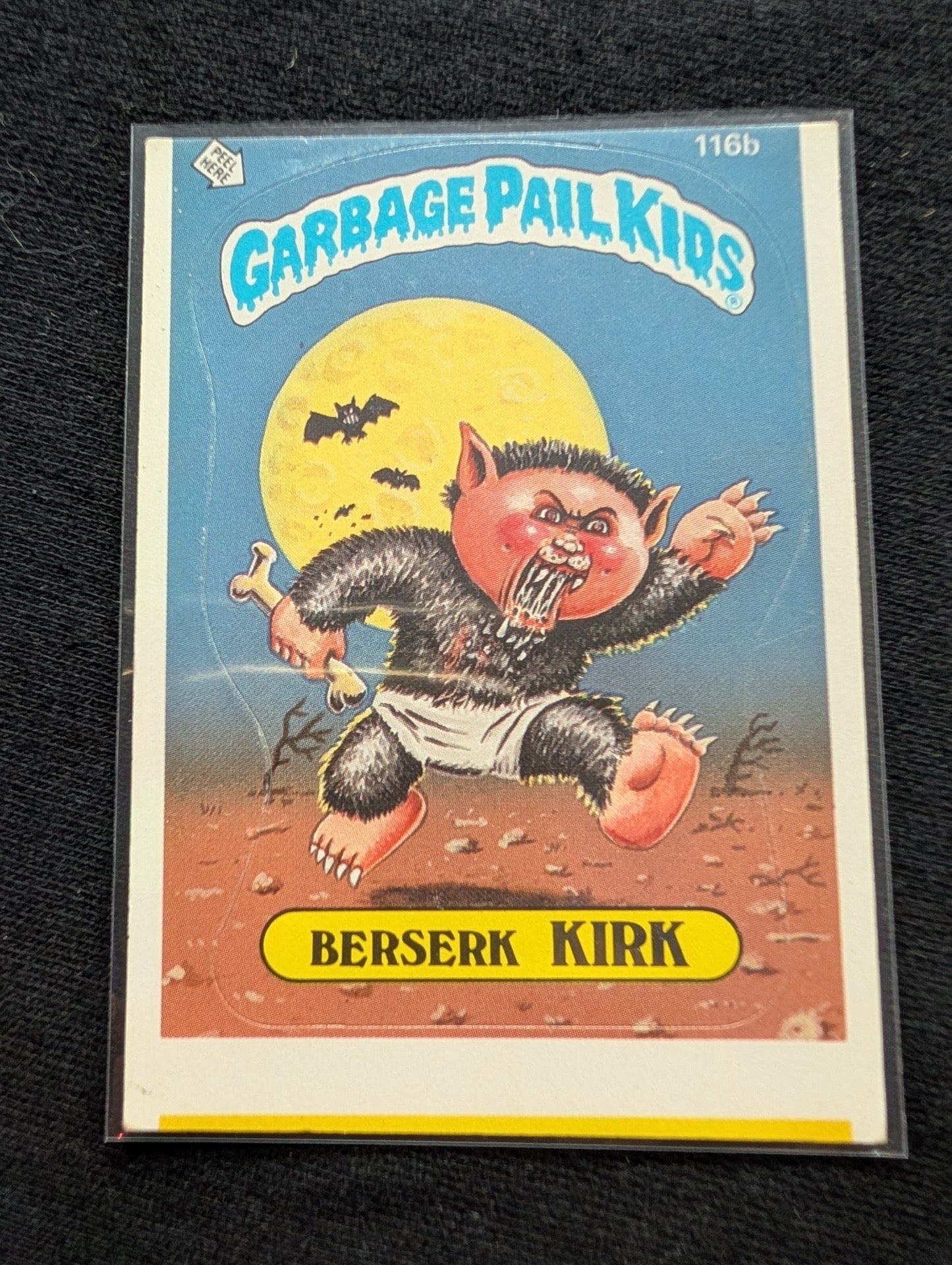 1986 GPK OS3 116a Eerie Eric & 116b Berserk Kirk Vintage Topps Card Pair
