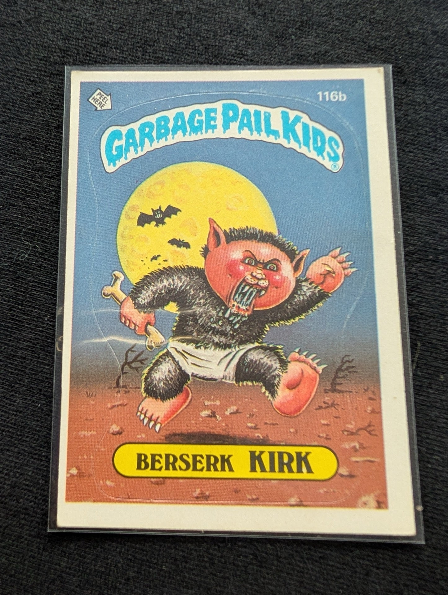1986 GPK OS3 116a Eerie Eric & 116b Berserk Kirk Vintage Card Pair Topps