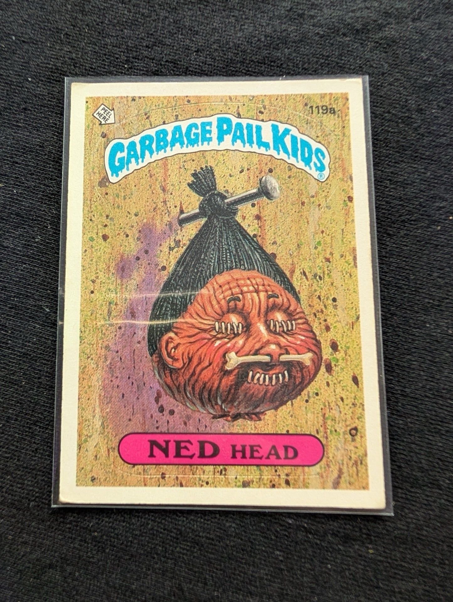 1986 GPK OS3 119a Ned Head & 119b Still Jill Vintage Card Pair Topps
