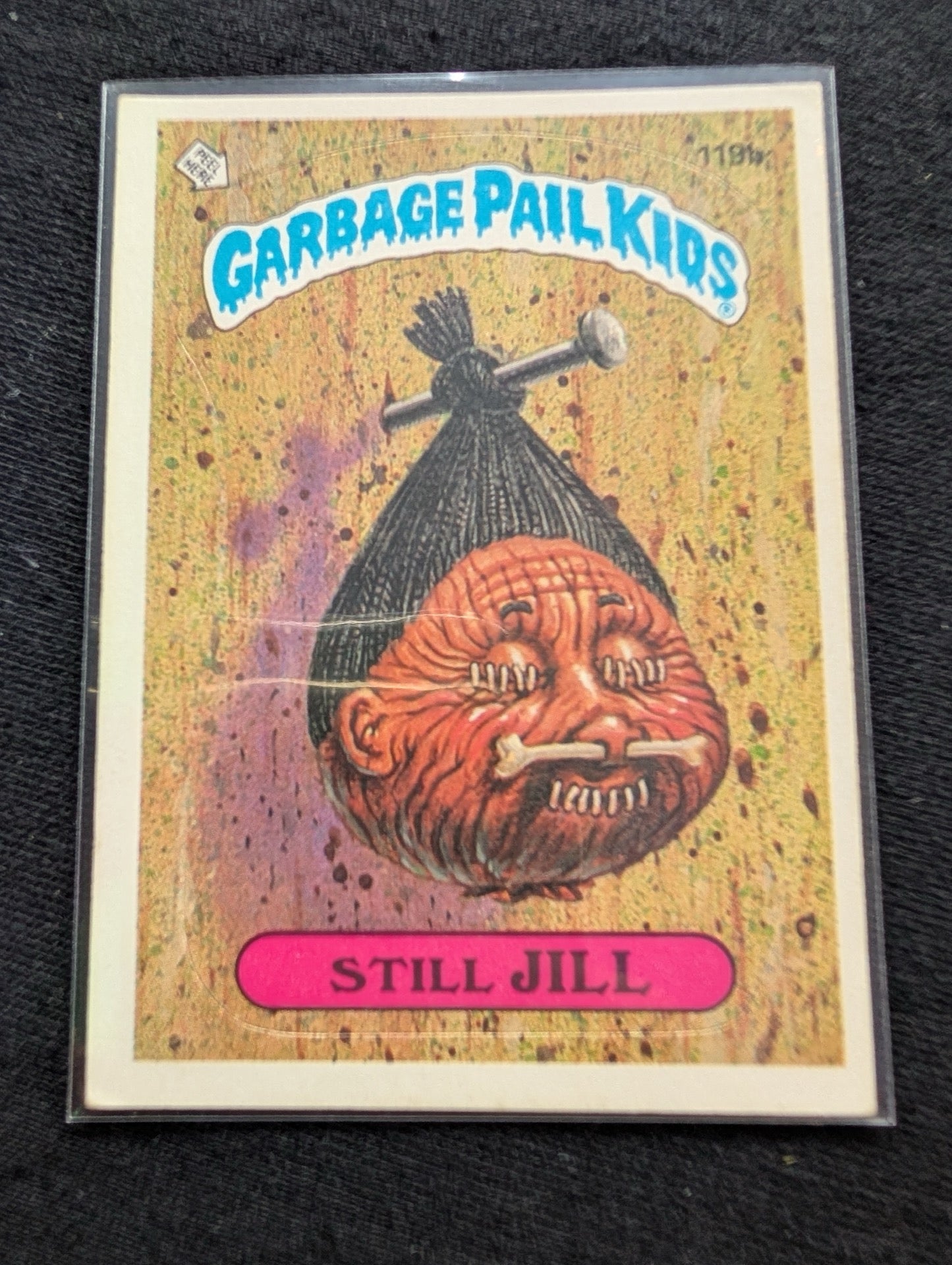 1986 GPK OS3 119a Ned Head & 119b Still Jill Vintage Card Pair Topps