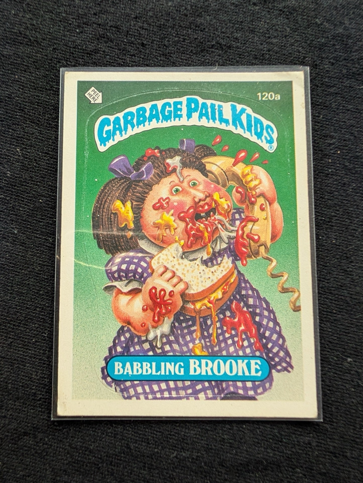 1986 GPK OS3 120a Babbling Brooke & 120b Jelly Kelly Vintage Card Pair Topps