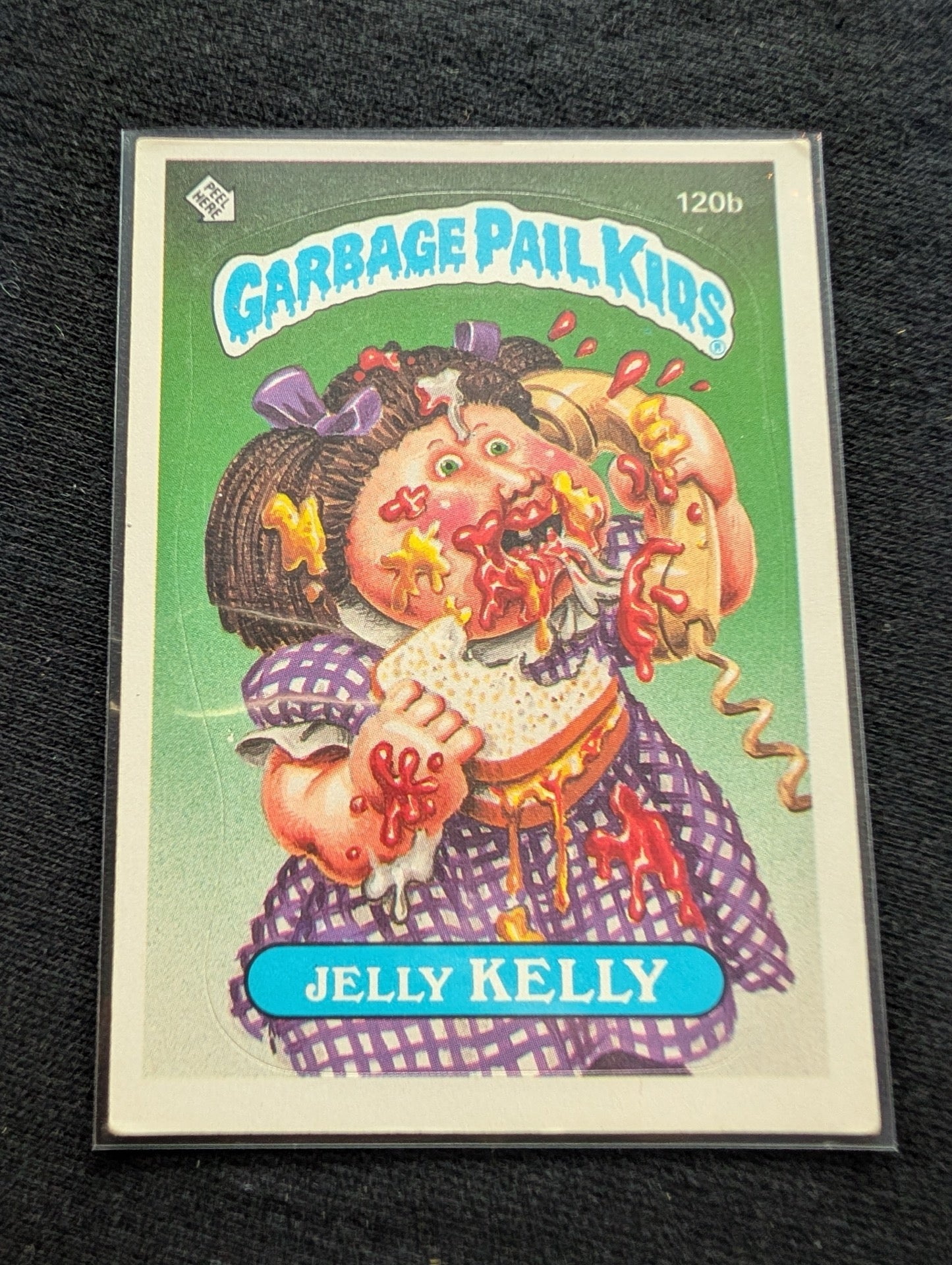 1986 GPK OS3 120a Babbling Brooke & 120b Jelly Kelly Vintage Card Pair Topps