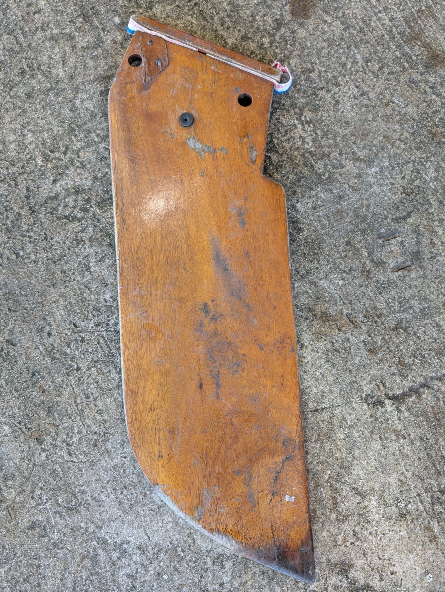 Vintage Wooden Sailboat Centerboard - Nautical Wall Art!