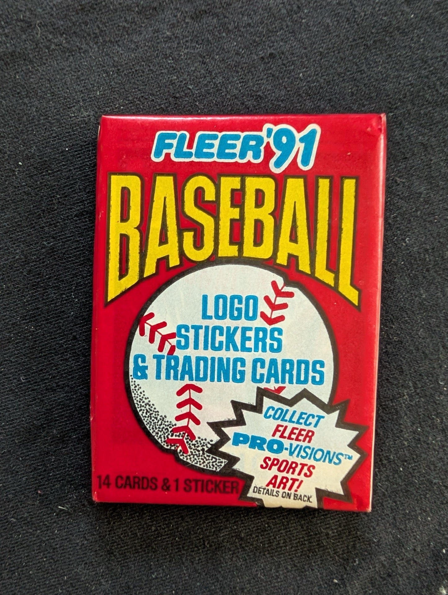 8 Sealed 1991 Fleer Baseball Wax Packs - Look for Pro-Visions Inserts