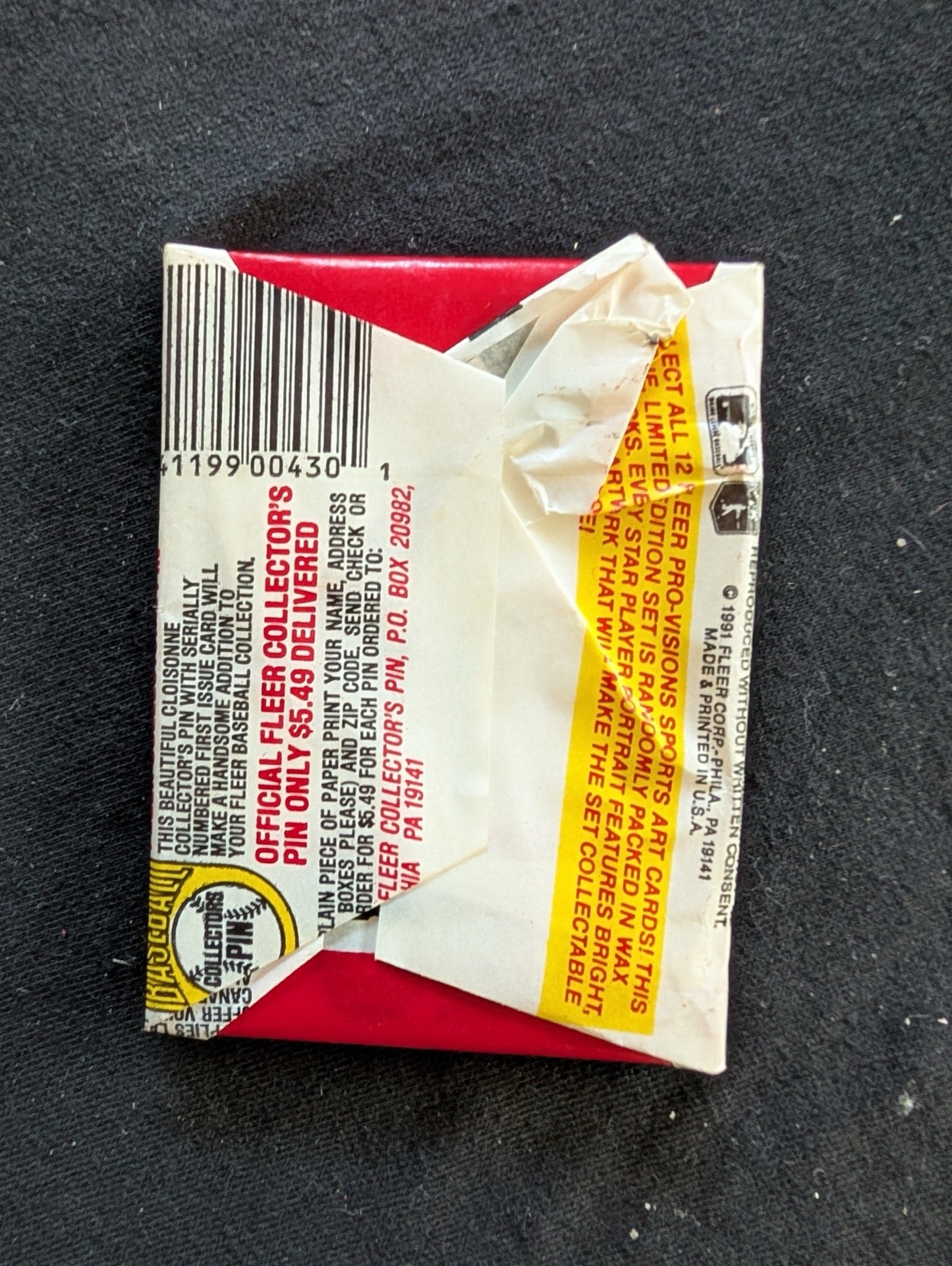 8 Sealed 1991 Fleer Baseball Wax Packs - Look for Pro-Visions Inserts