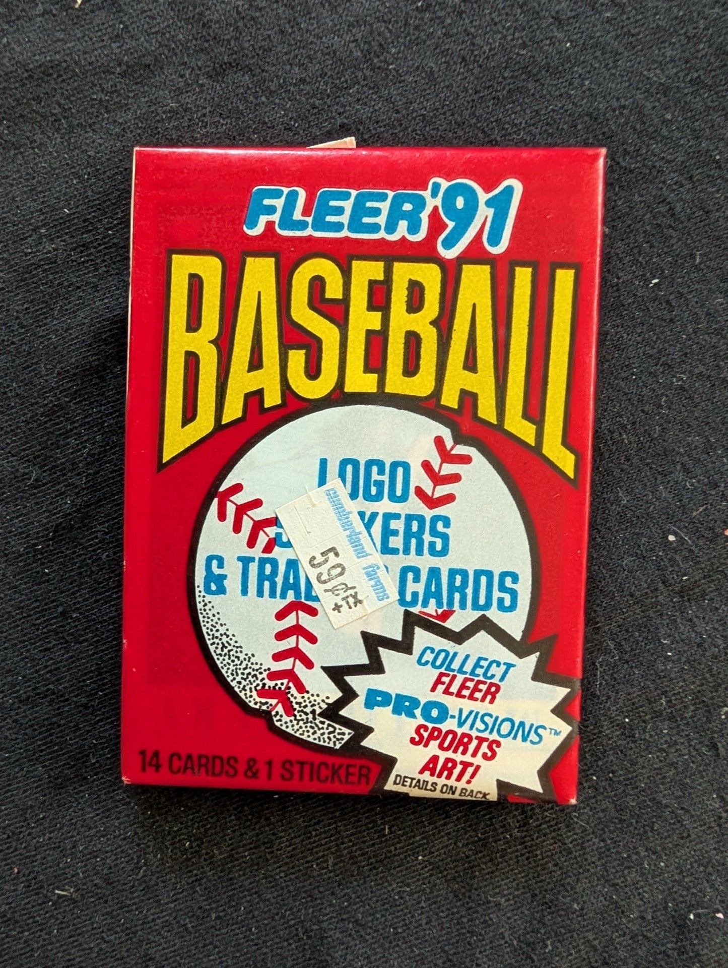 8 Sealed 1991 Fleer Baseball Wax Packs - Look for Pro-Visions Inserts