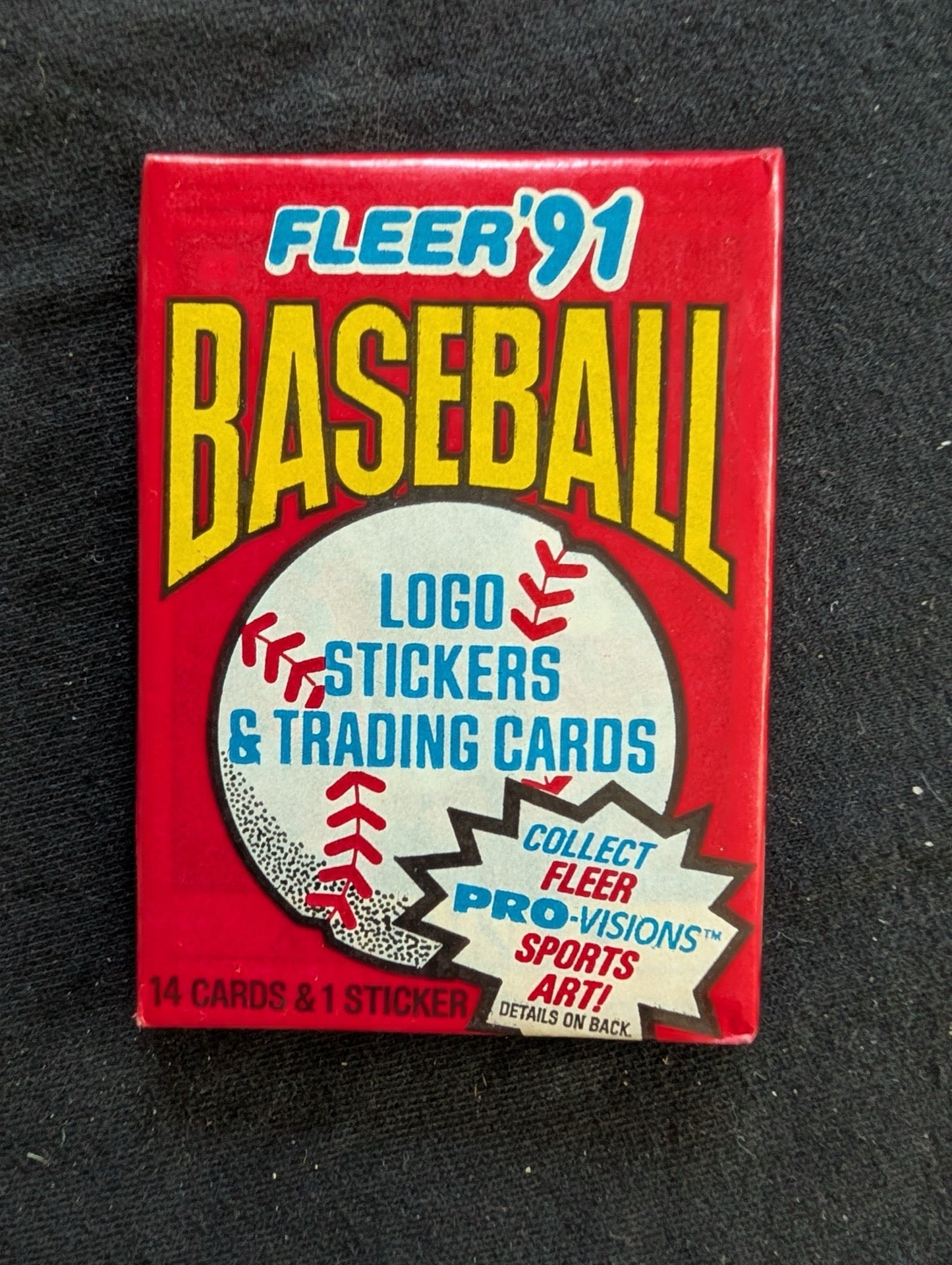 8 Sealed 1991 Fleer Baseball Wax Packs - Look for Pro-Visions Inserts