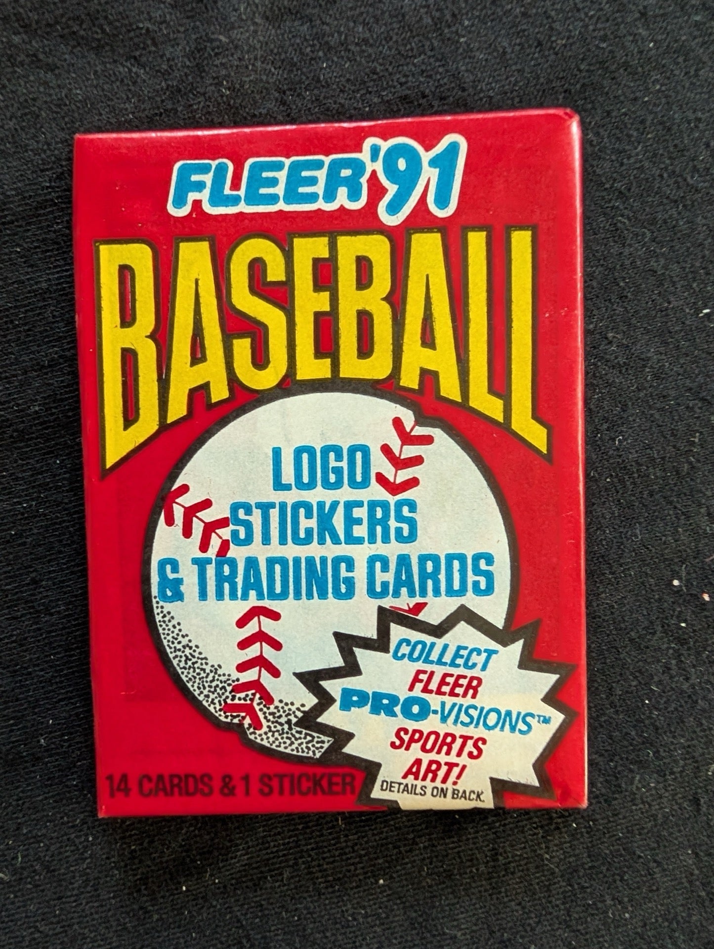8 Sealed 1991 Fleer Baseball Wax Packs - Look for Pro-Visions Inserts