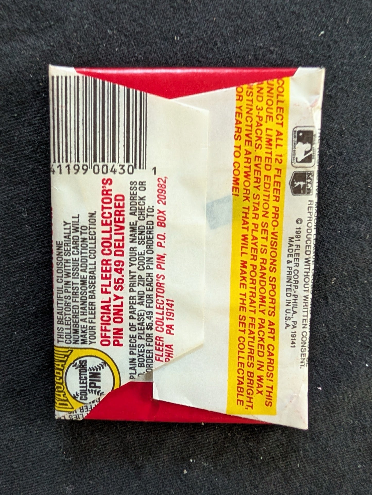 8 Sealed 1991 Fleer Baseball Wax Packs - Look for Pro-Visions Inserts