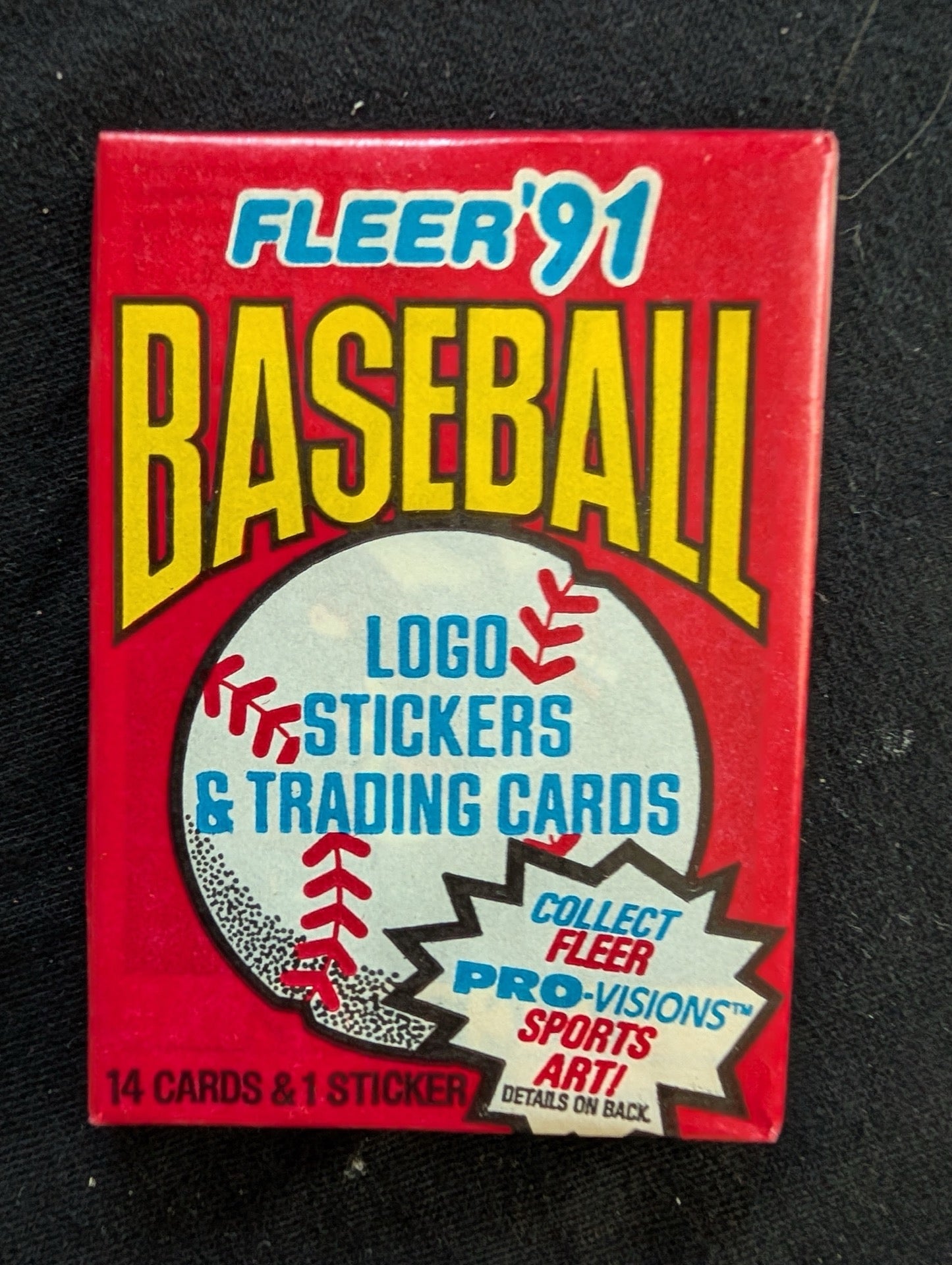 8 Sealed 1991 Fleer Baseball Wax Packs - Look for Pro-Visions Inserts