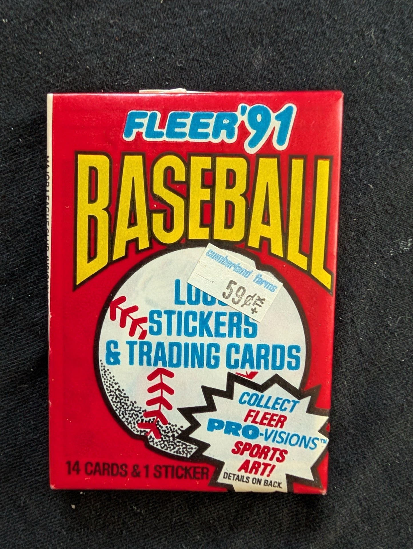 8 Sealed 1991 Fleer Baseball Wax Packs - Look for Pro-Visions Inserts