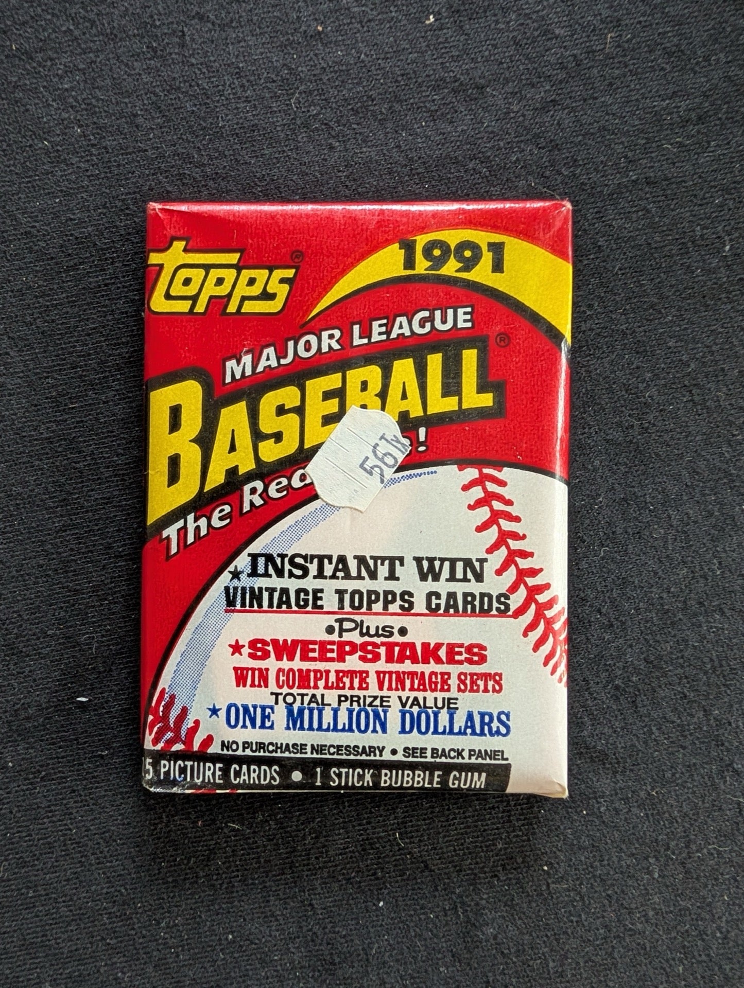 Lot of 8 Sealed 1991 Topps Baseball Wax Packs - The Real One 40th Anniv.