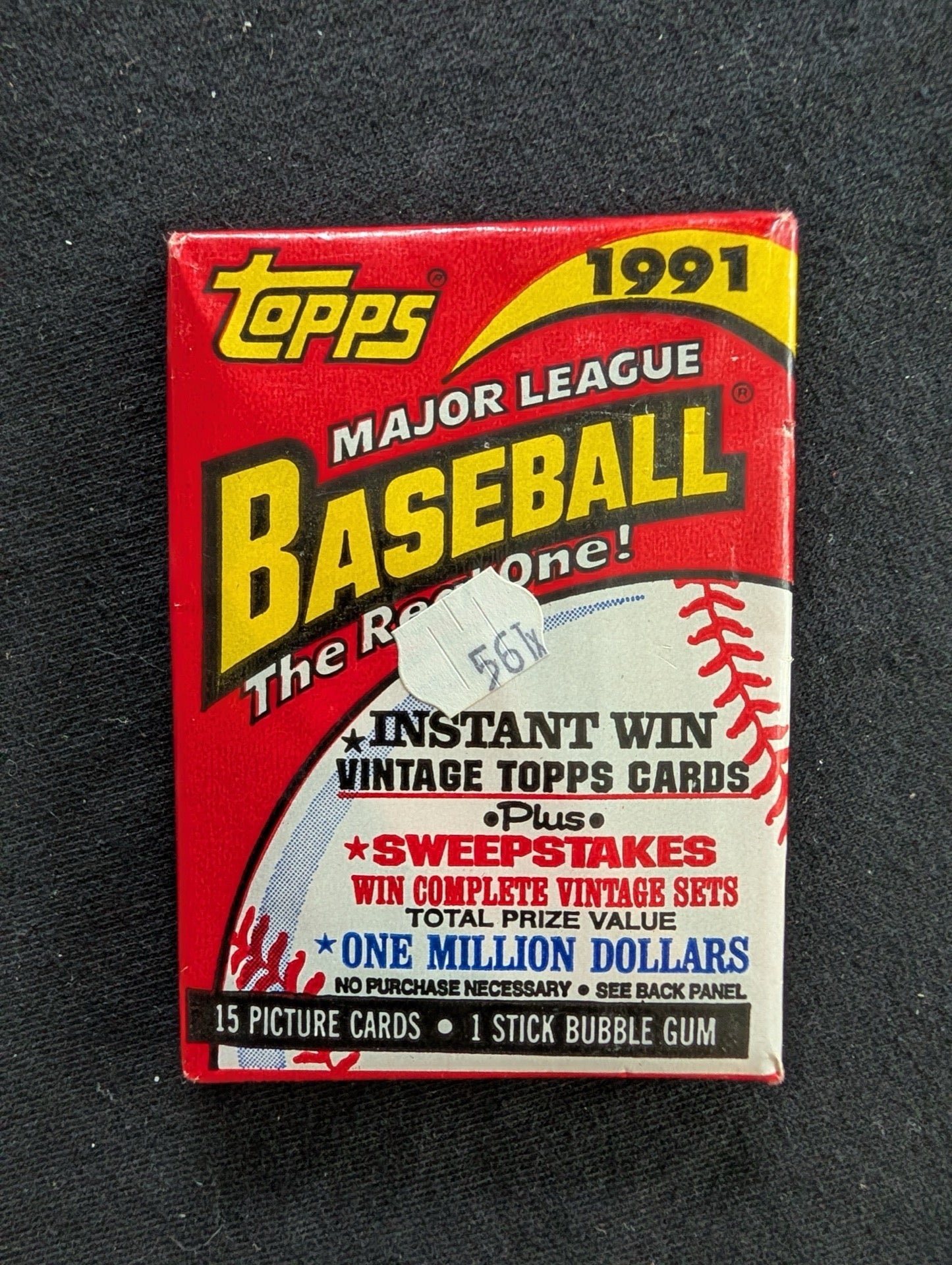 Lot of 8 Sealed 1991 Topps Baseball Wax Packs - The Real One 40th Anniv.