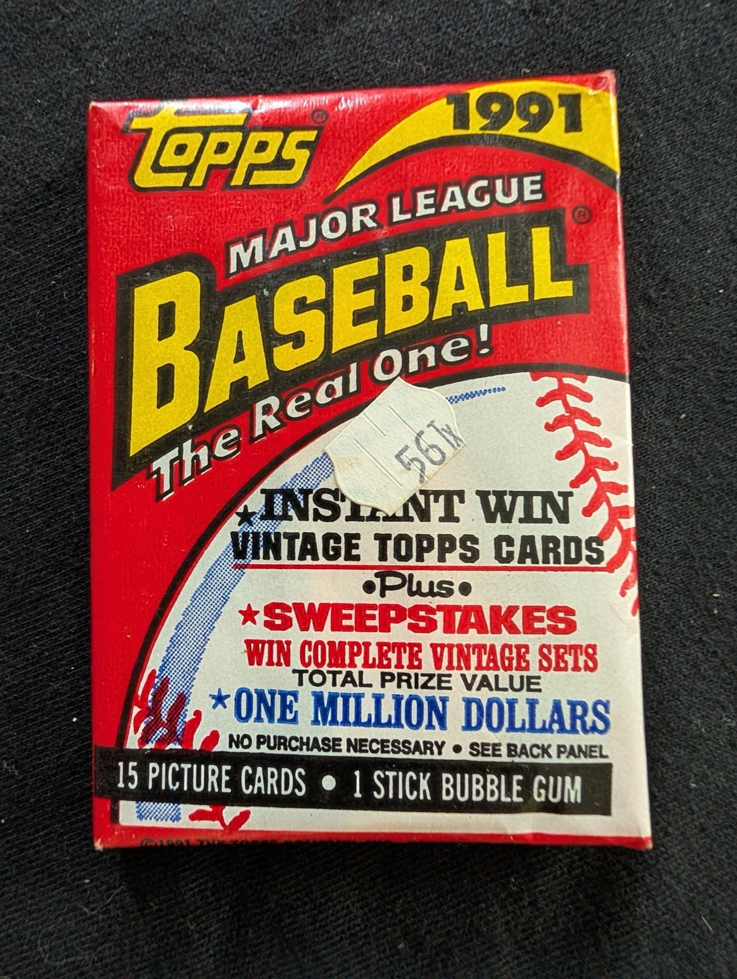 Lot of 8 Sealed 1991 Topps Baseball Wax Packs - The Real One 40th Anniv.