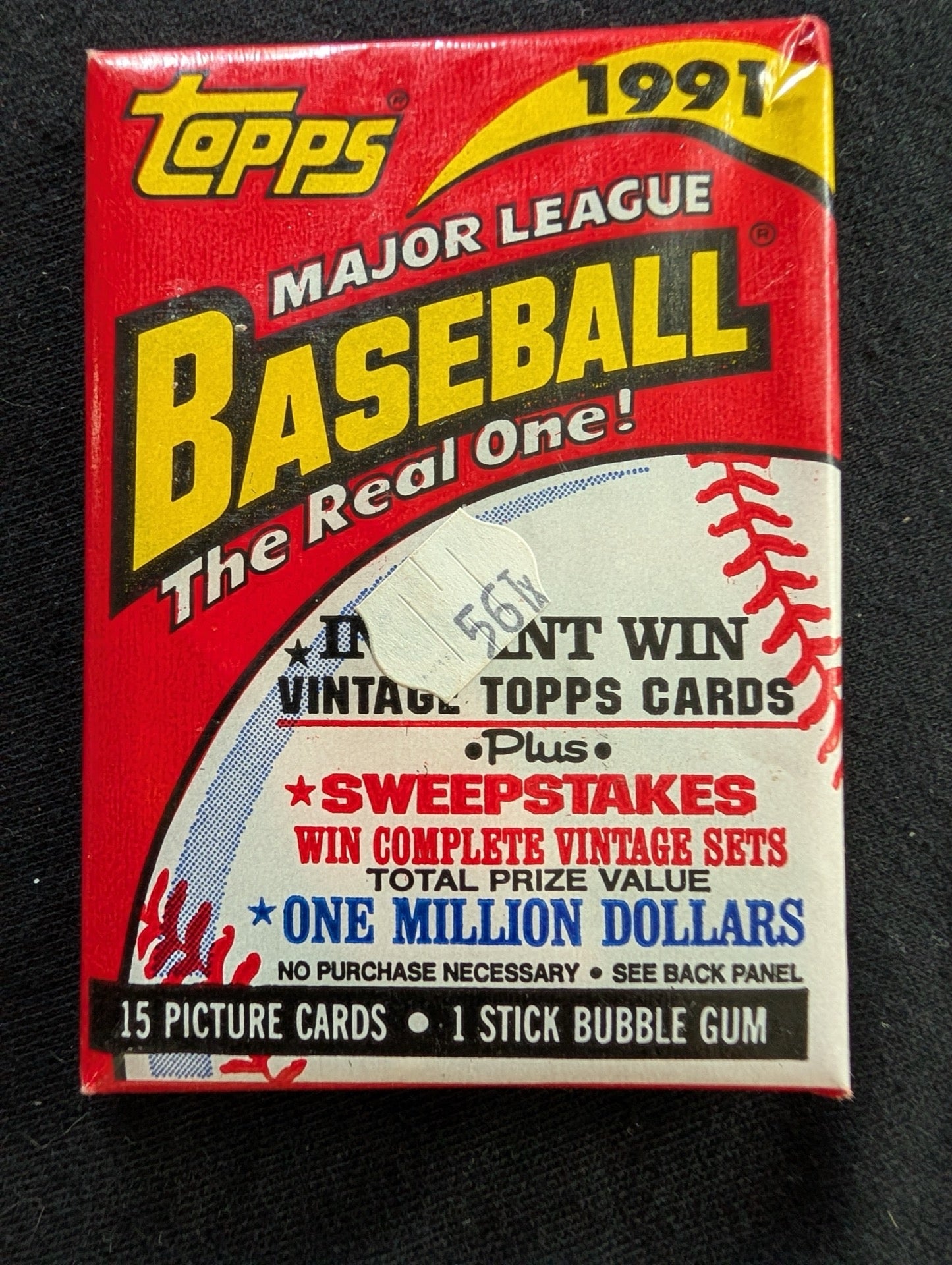 Lot of 8 Sealed 1991 Topps Baseball Wax Packs - The Real One 40th Anniv.