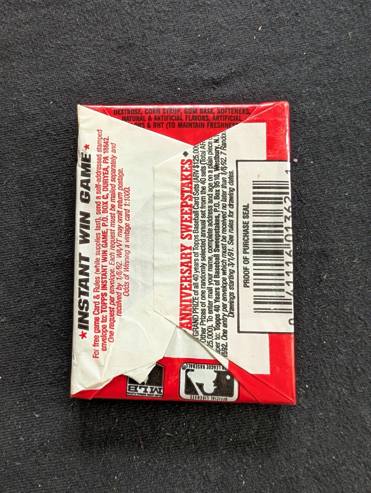 8 Sealed 1991 Topps Baseball Wax Packs - Guaranteed Home Run of Nostalgia!