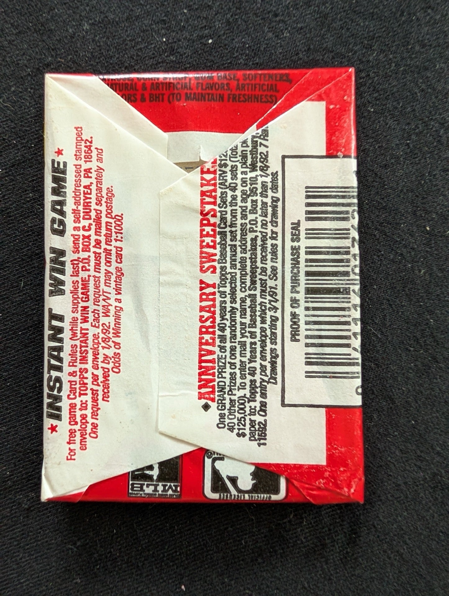 8 Sealed 1991 Topps Baseball Wax Packs - Guaranteed Home Run of Nostalgia!