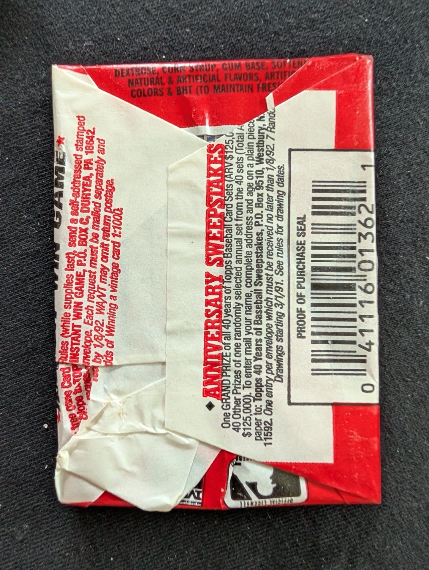 8 Sealed 1991 Topps Baseball Wax Packs - Guaranteed Home Run of Nostalgia!