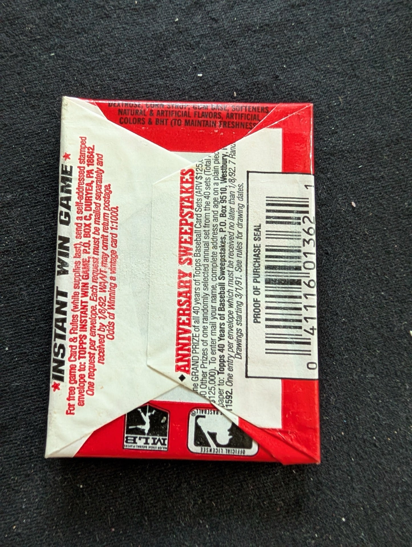 Lot of 8 Sealed 1991 Topps Baseball Wax Packs - Step up to the Plate!