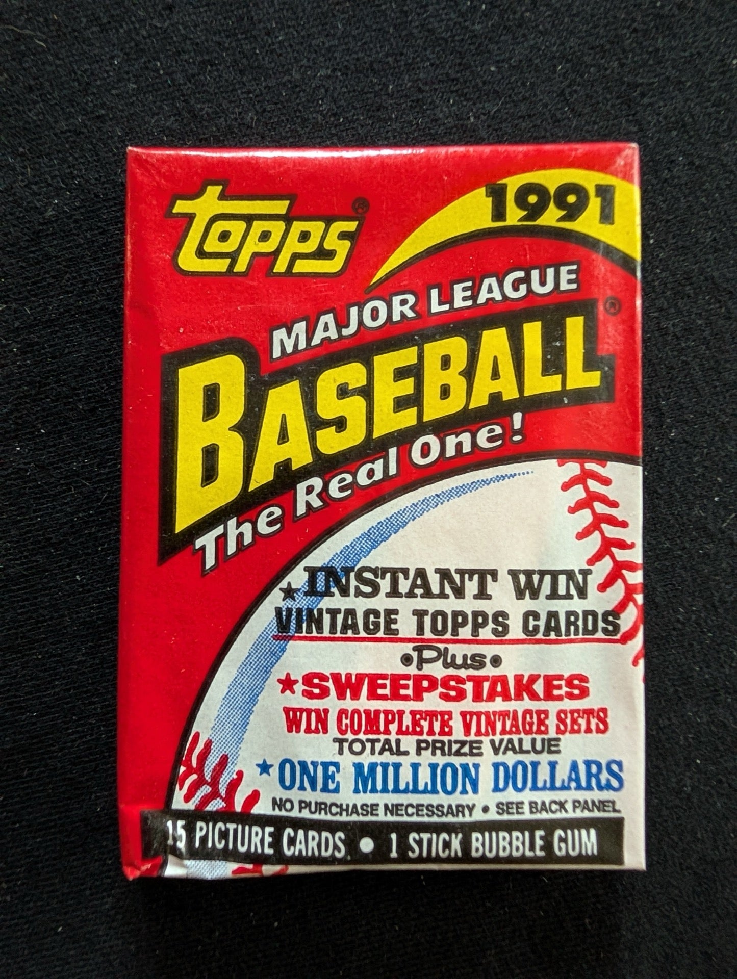 Lot of 8 Sealed 1991 Topps Baseball Wax Packs - Step up to the Plate!