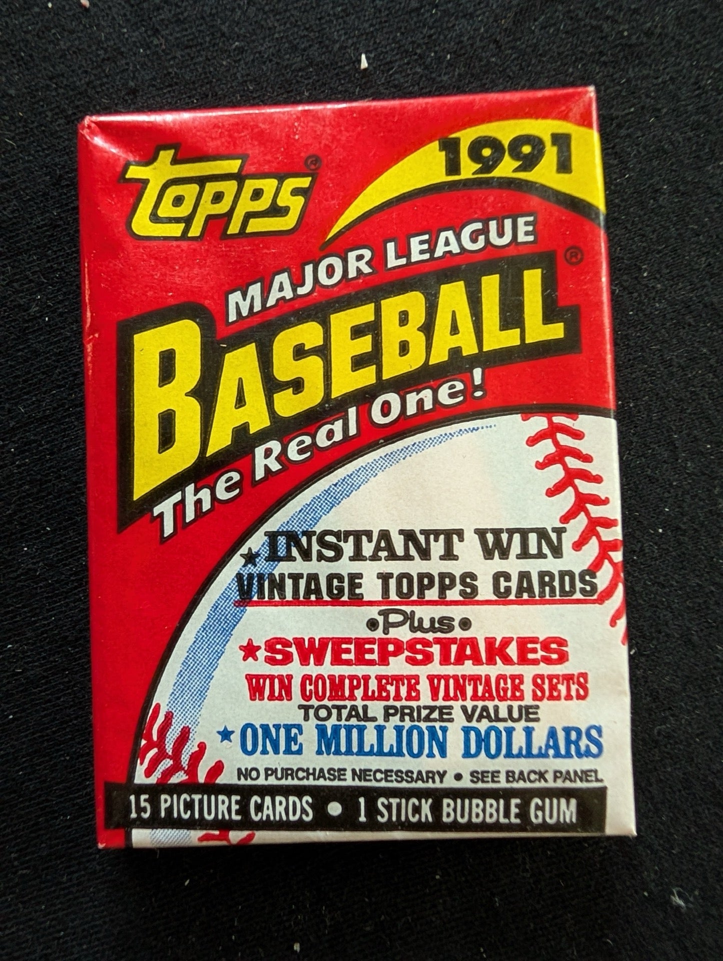 Lot of 8 Sealed 1991 Topps Baseball Wax Packs - Step up to the Plate!