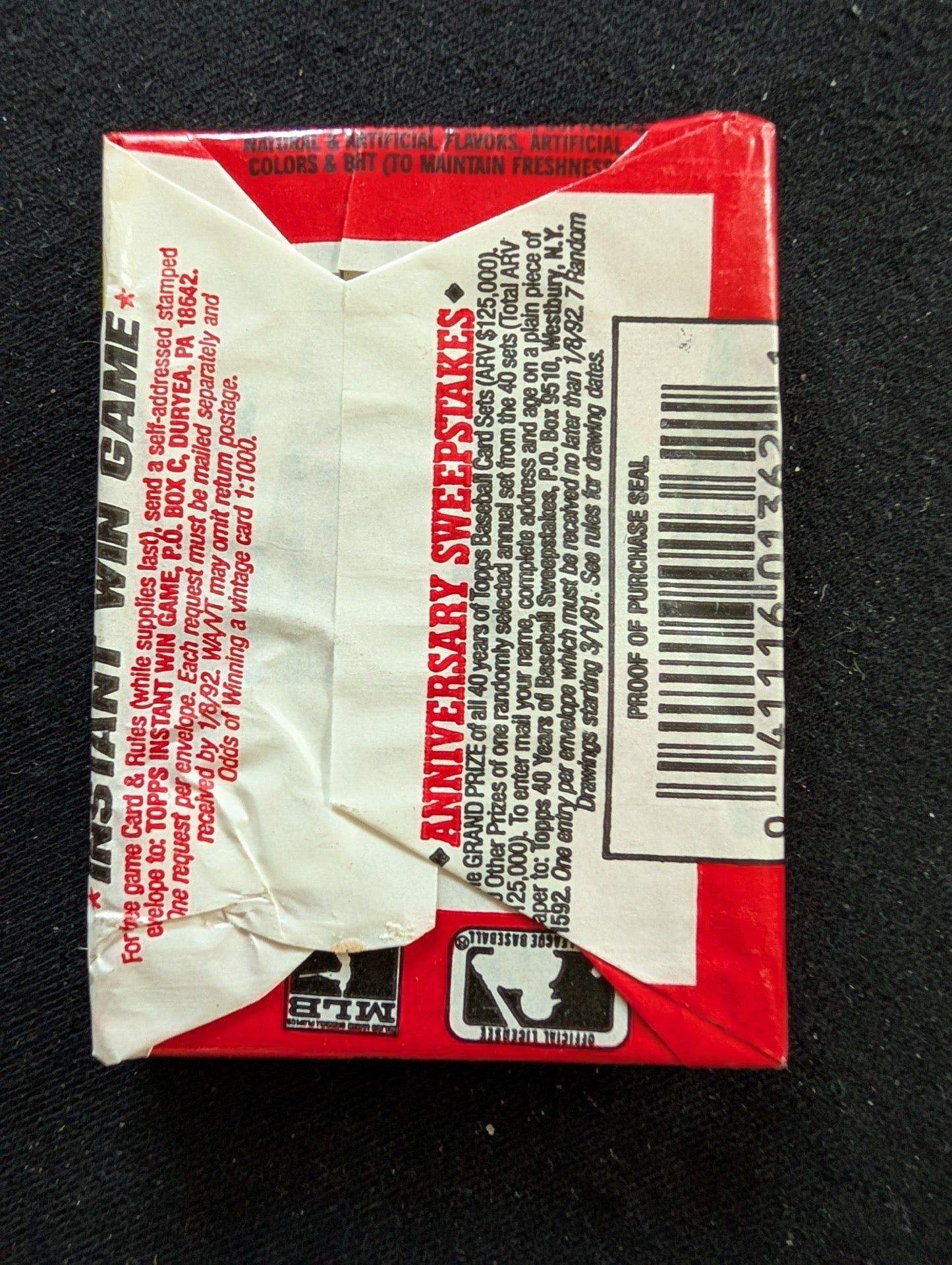 Lot of 8 Sealed 1991 Topps Baseball Wax Packs - Step up to the Plate!