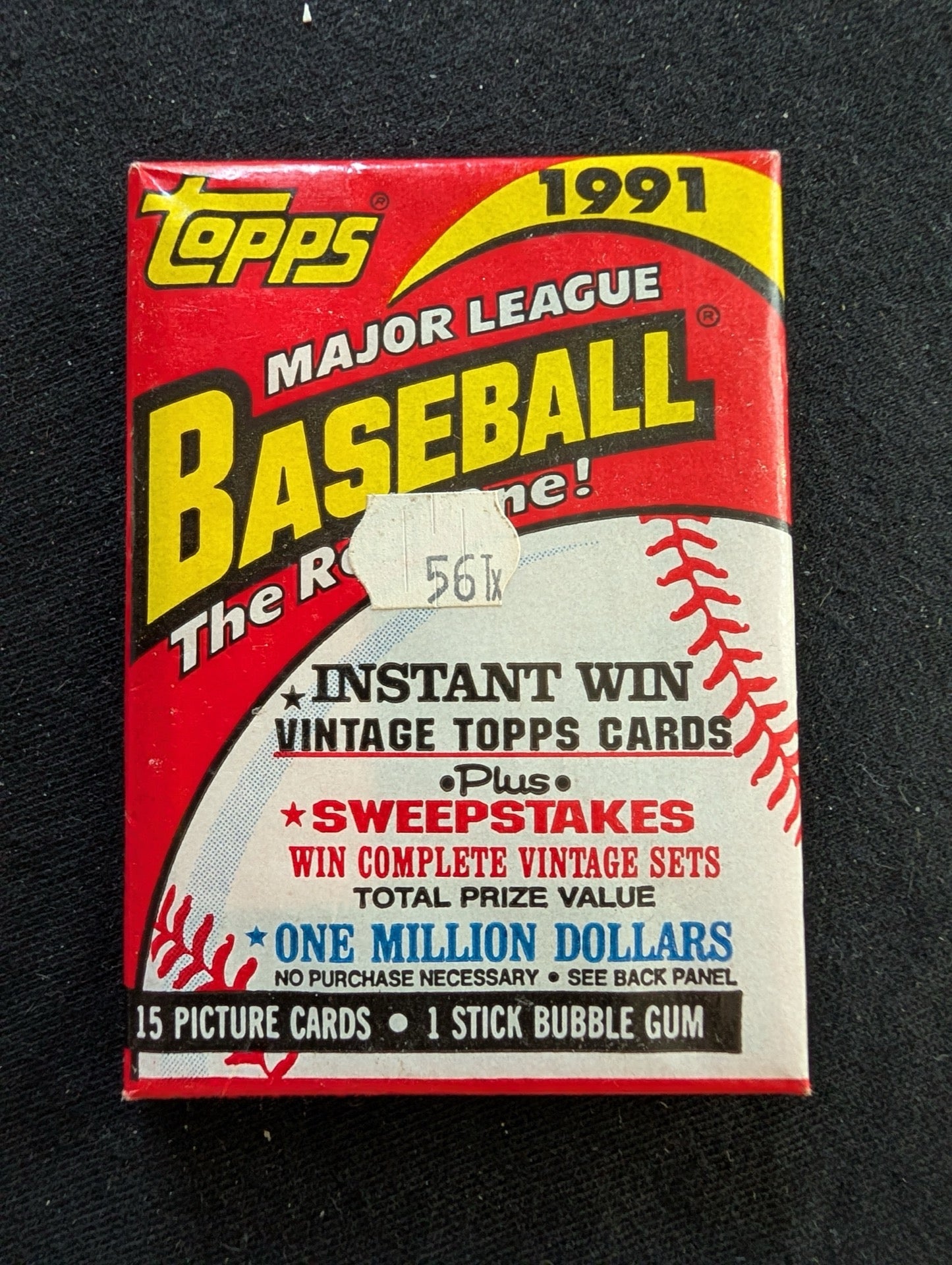 Lot of 8 Sealed 1991 Topps Baseball Wax Packs - Step up to the Plate!