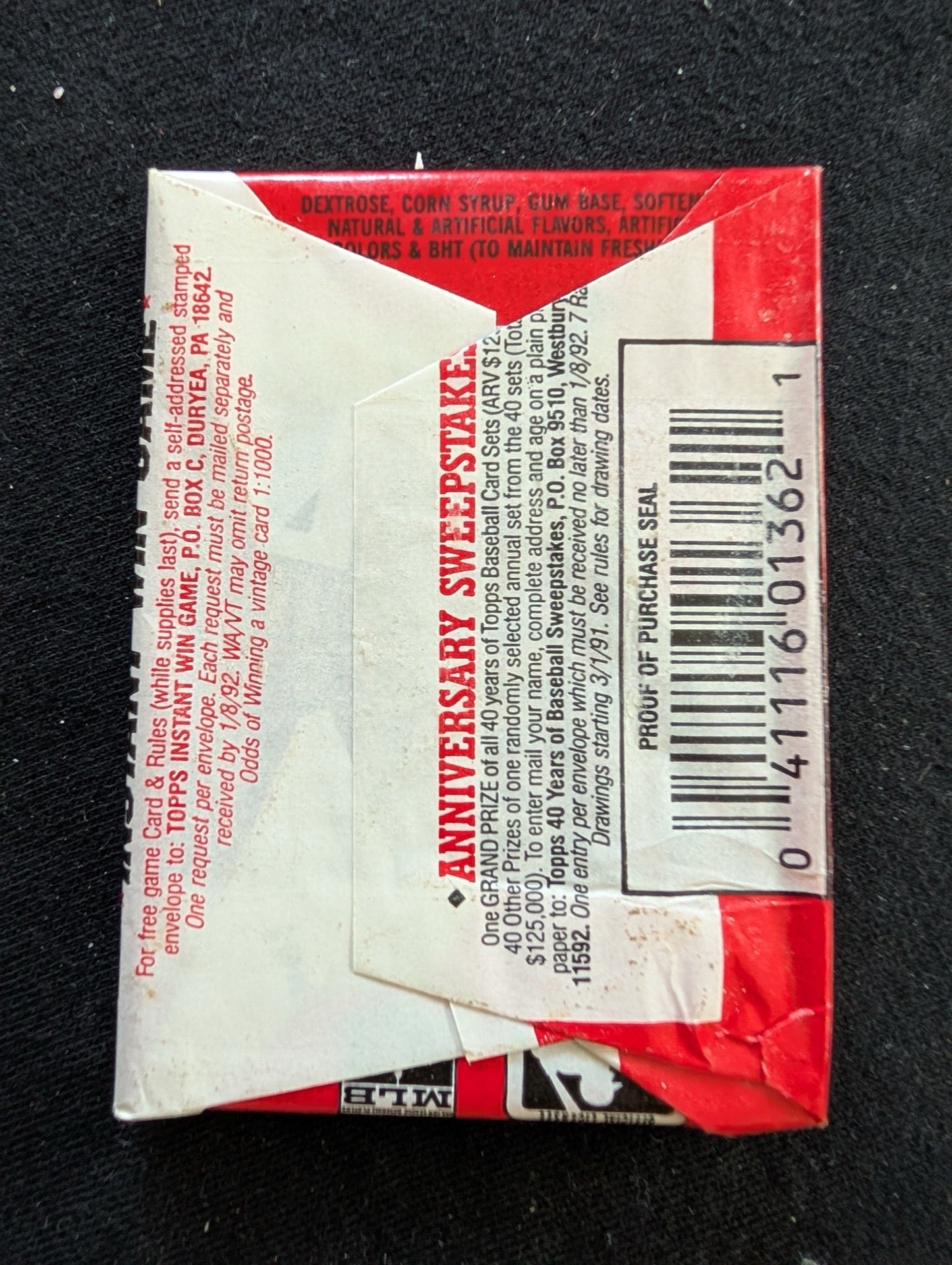 Lot of 8 Sealed 1991 Topps Baseball Wax Packs - Step up to the Plate!