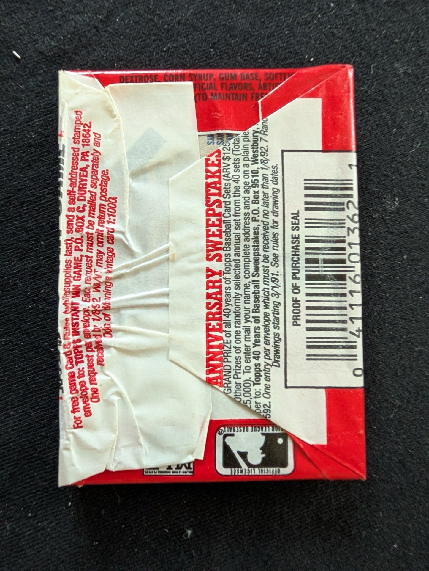 Lot of 8 Sealed 1991 Topps Baseball Wax Packs - Step up to the Plate!