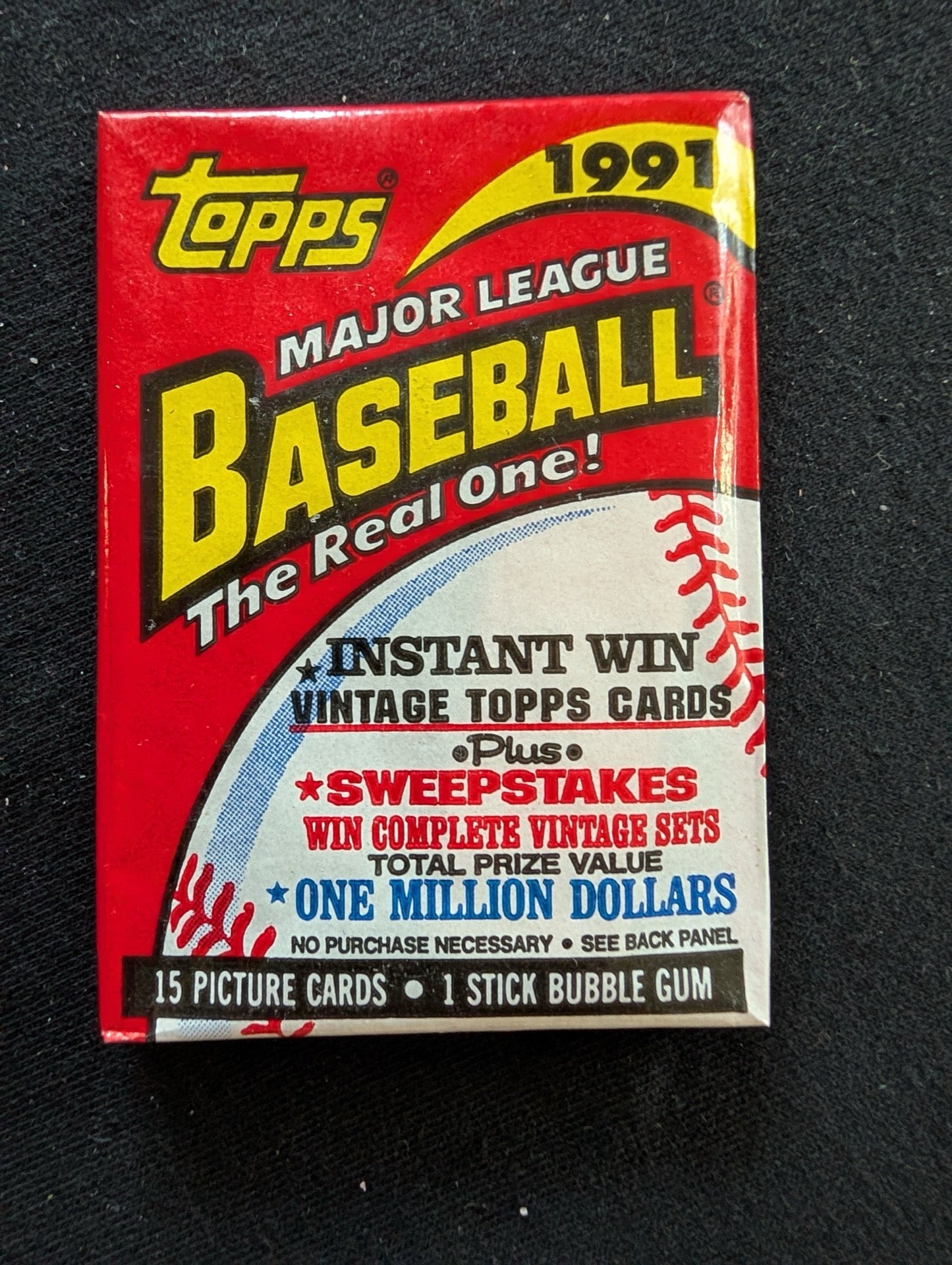 Lot of 8 Sealed 1991 Topps Baseball Wax Packs - Step up to the Plate!