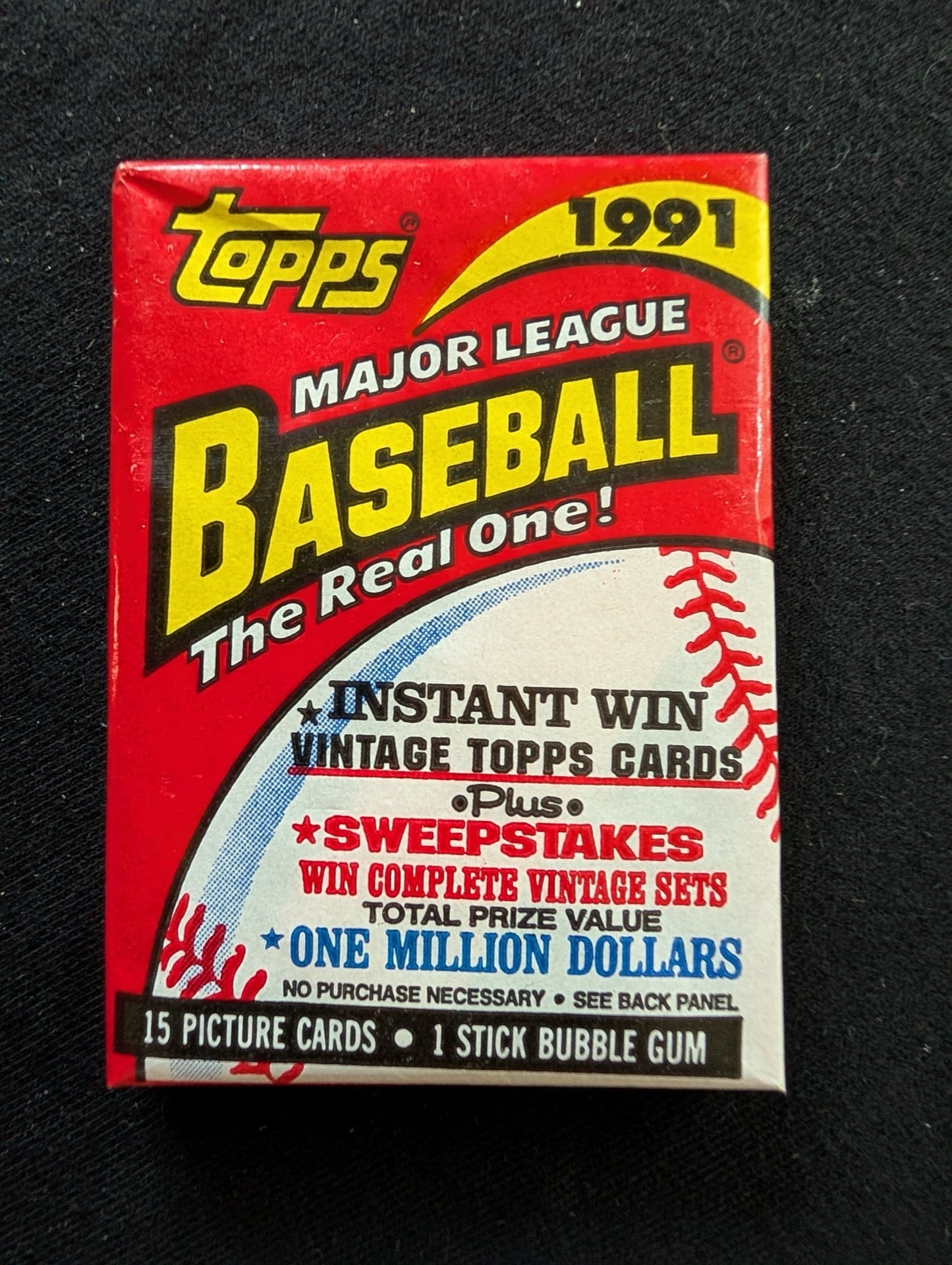 Lot of 8 Sealed 1991 Topps Baseball Wax Packs - Step up to the Plate!