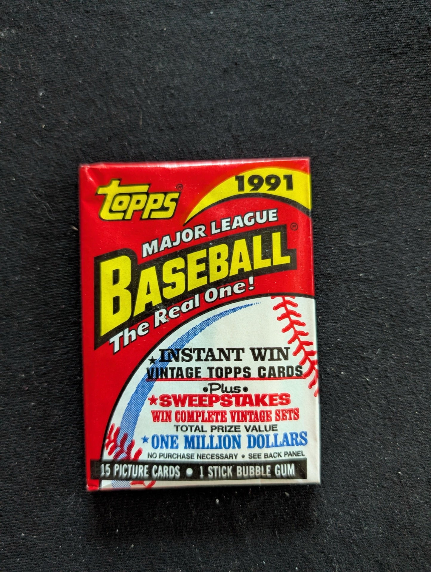 8 Sealed 1991 Topps Baseball Wax Packs - Collect 'The Real One'