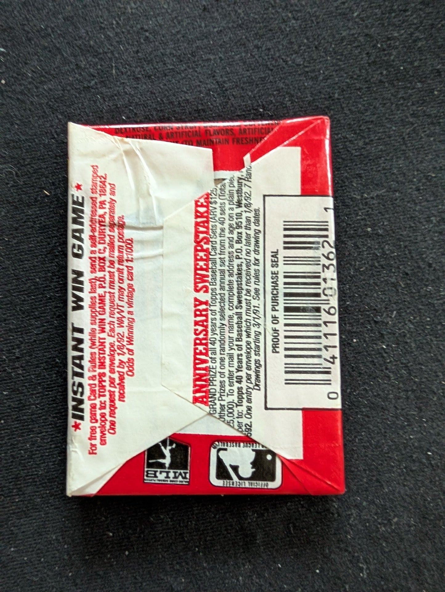 8 Sealed 1991 Topps Baseball Wax Packs - Collect 'The Real One'