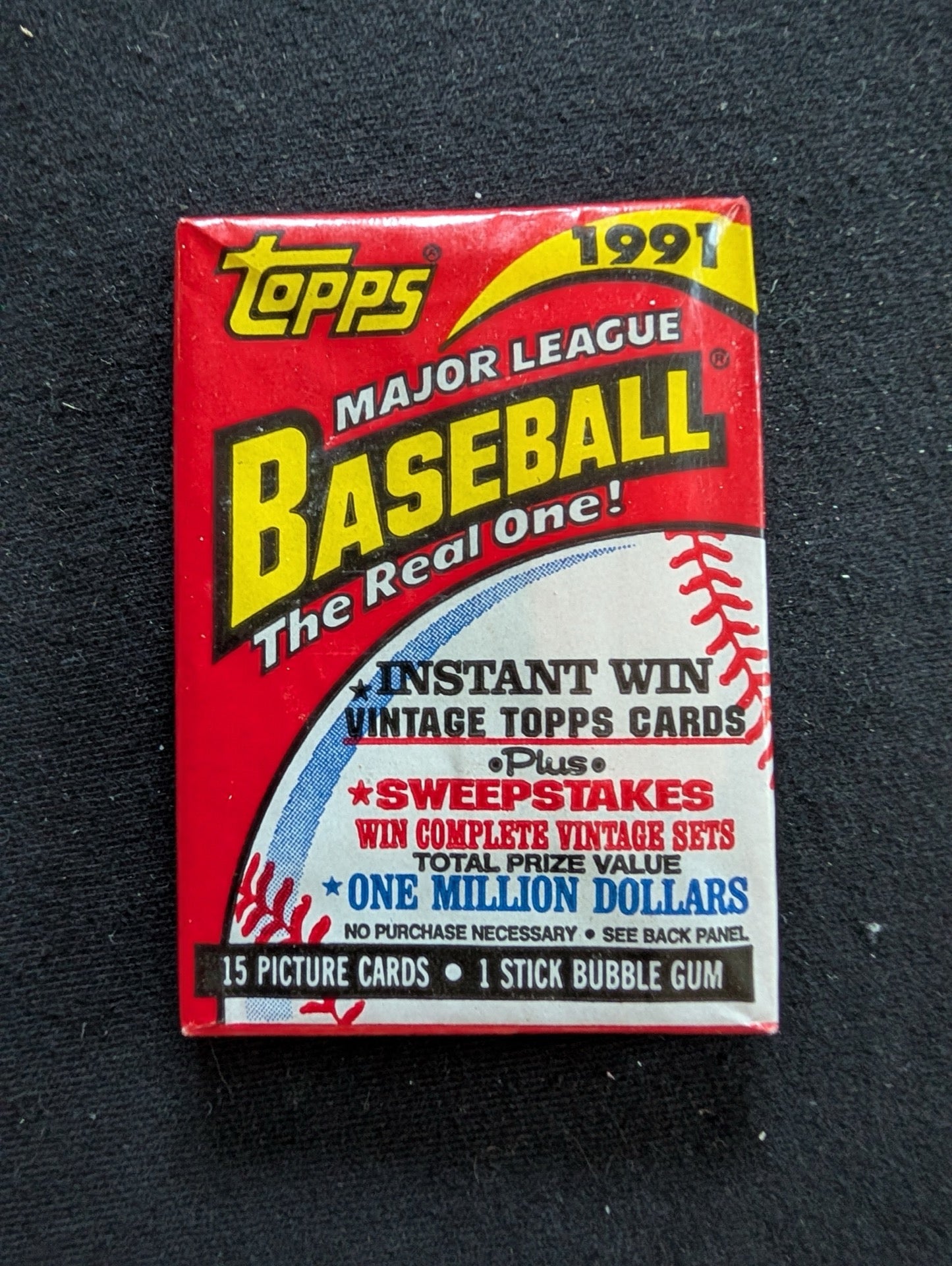 8 Sealed 1991 Topps Baseball Wax Packs - Collect 'The Real One'
