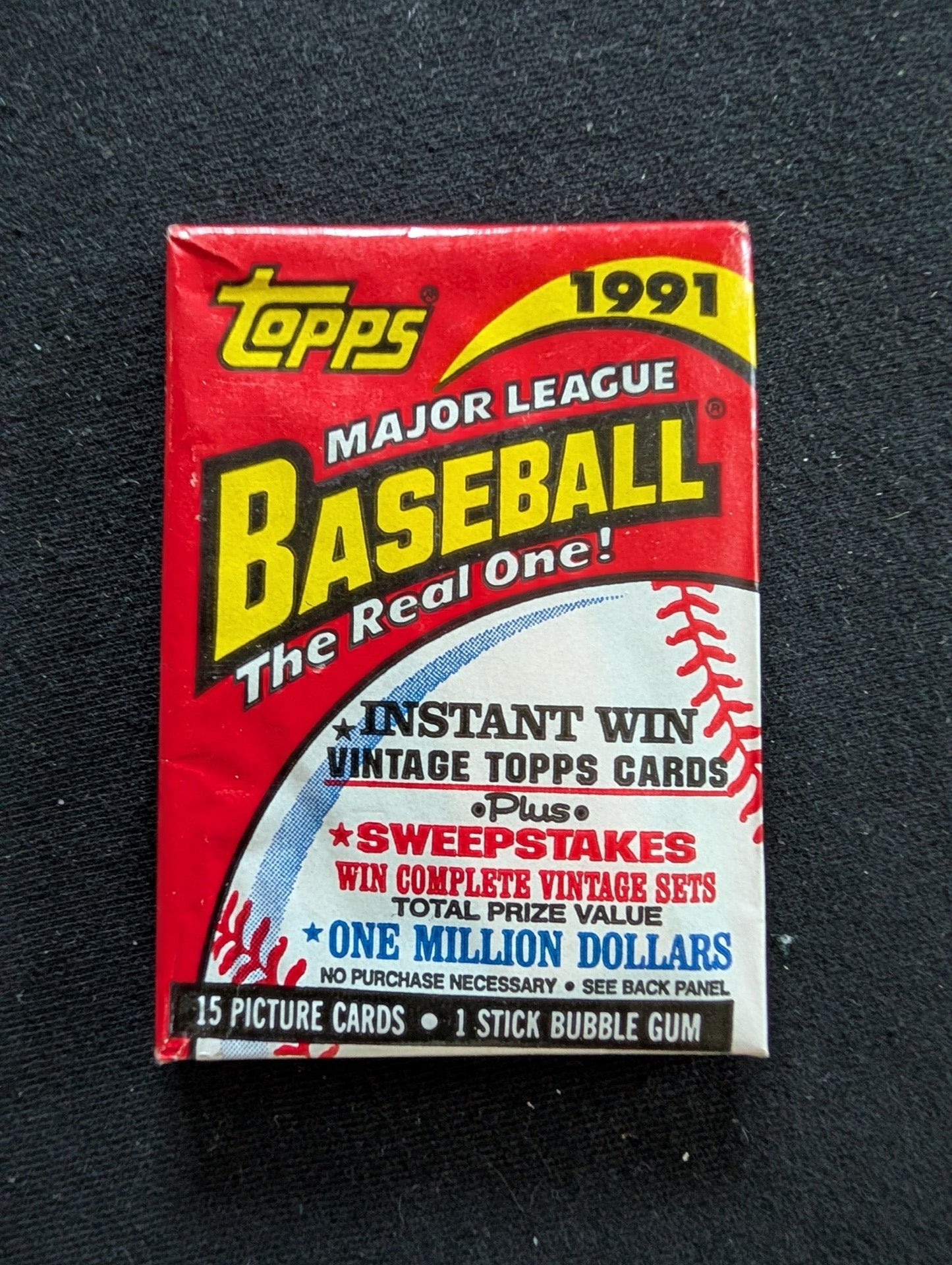 8 Sealed 1991 Topps Baseball Wax Packs - Collect 'The Real One'
