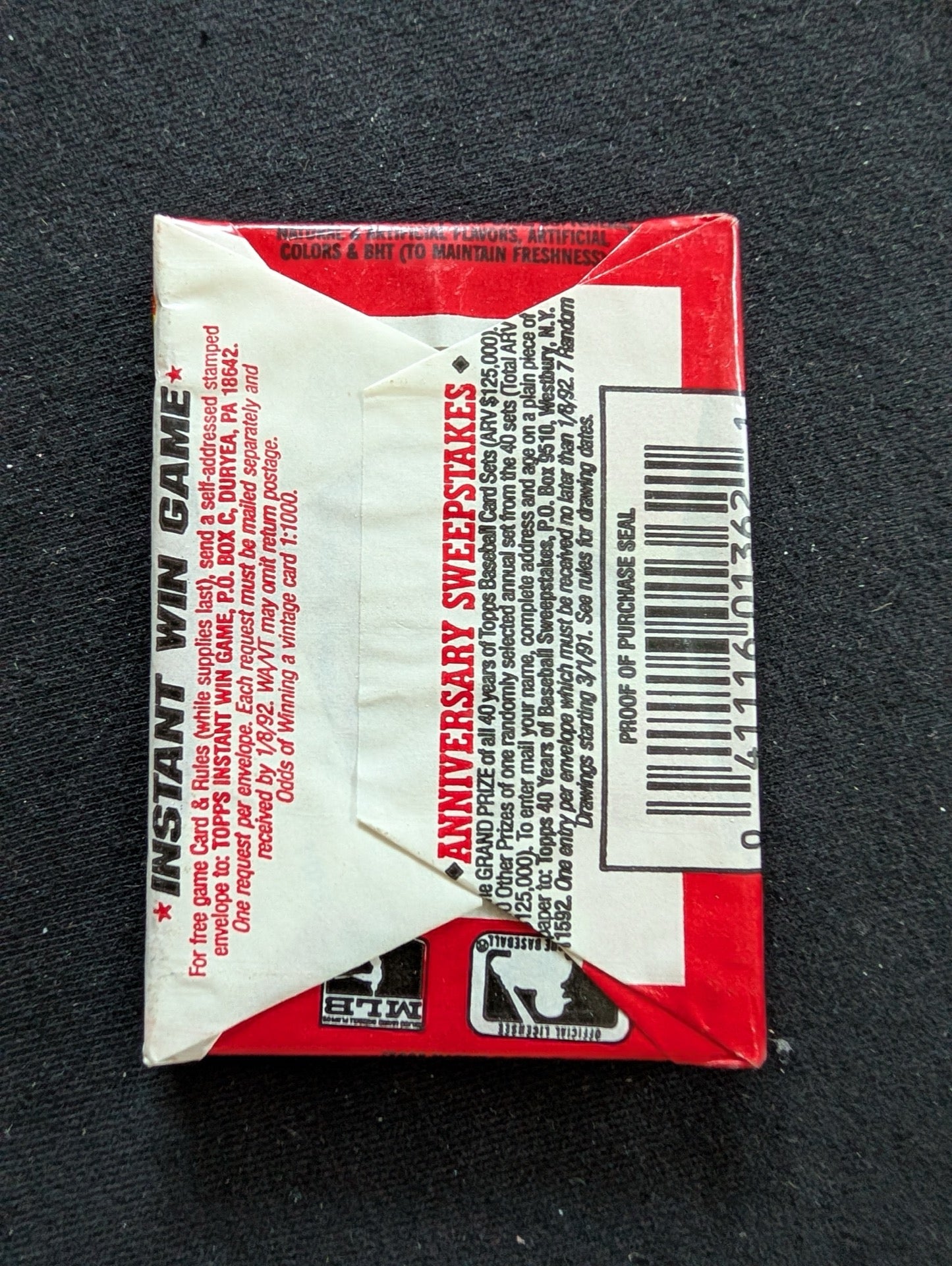8 Sealed 1991 Topps Baseball Wax Packs - Collect 'The Real One'