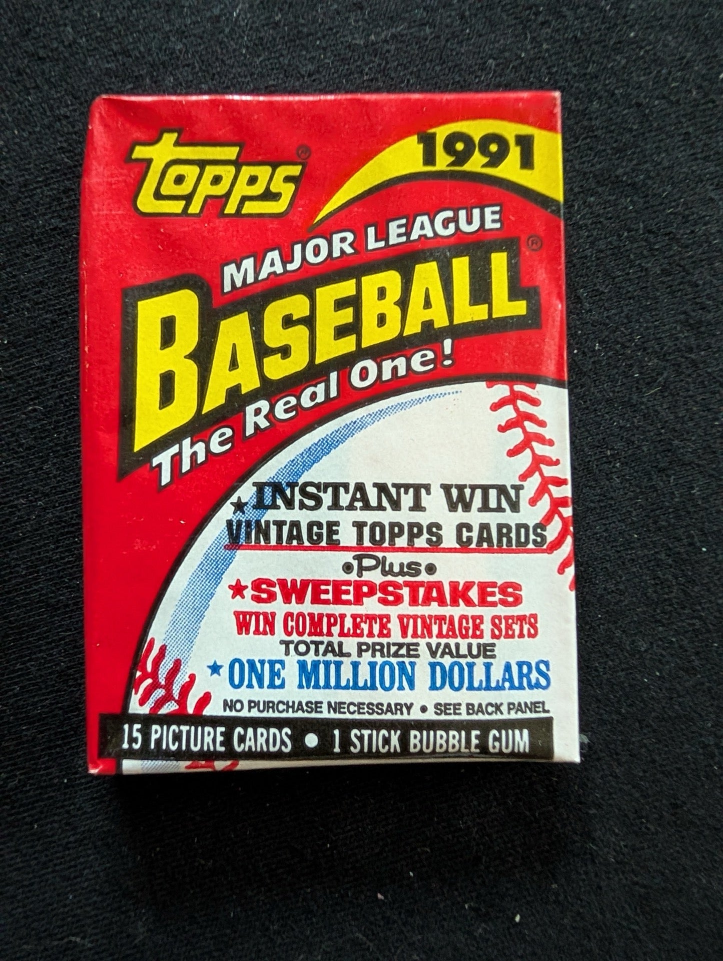 8 Sealed 1991 Topps Baseball Wax Packs - Collect 'The Real One'