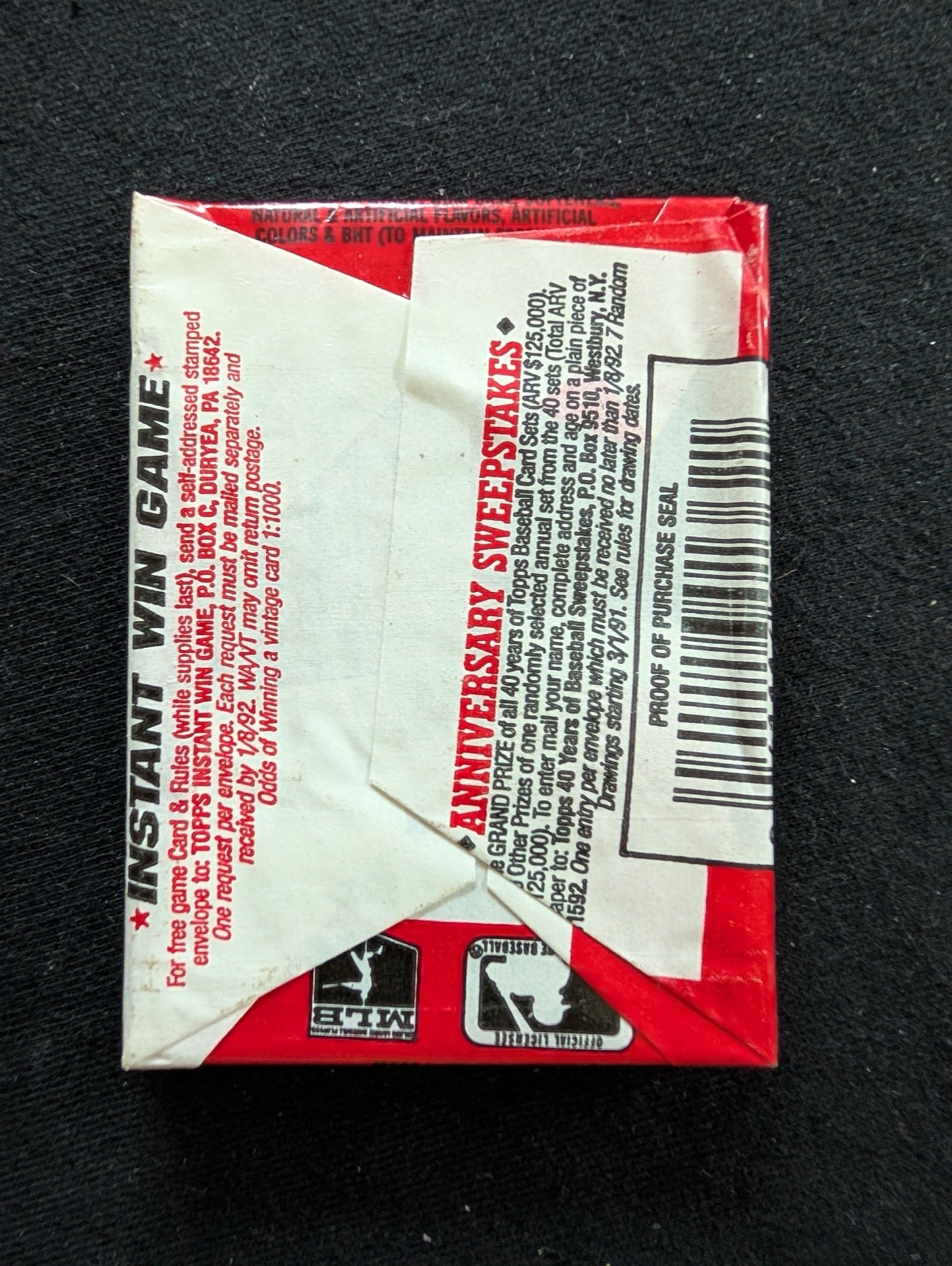 8 Sealed 1991 Topps Baseball Wax Packs - Collect 'The Real One'