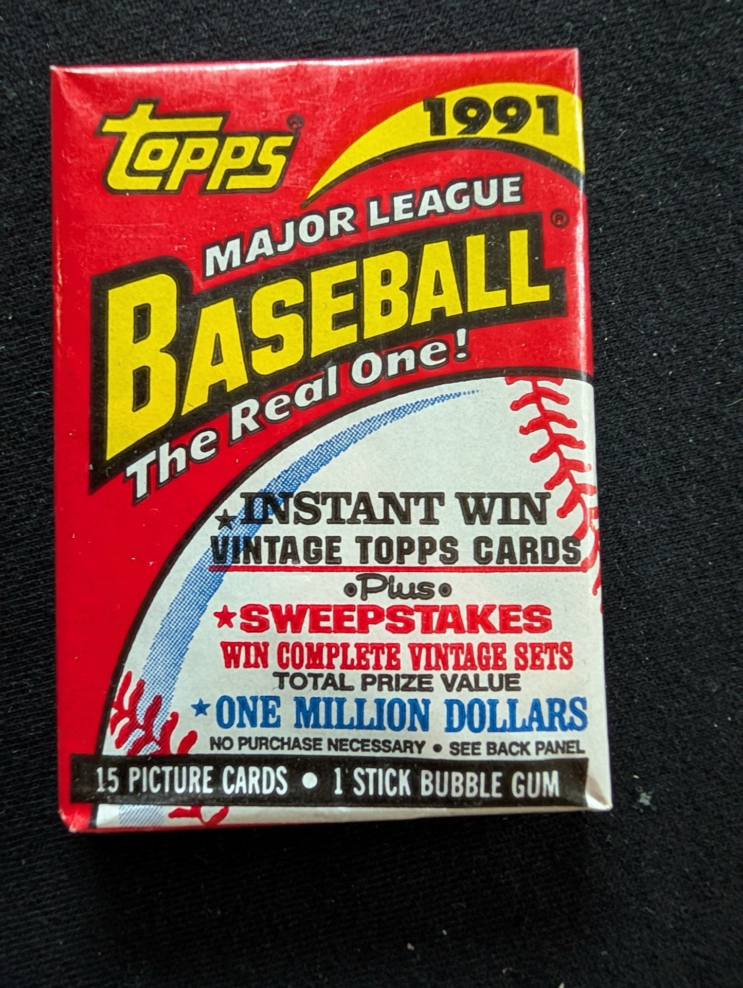 8 Sealed 1991 Topps Baseball Wax Packs - Collect 'The Real One'