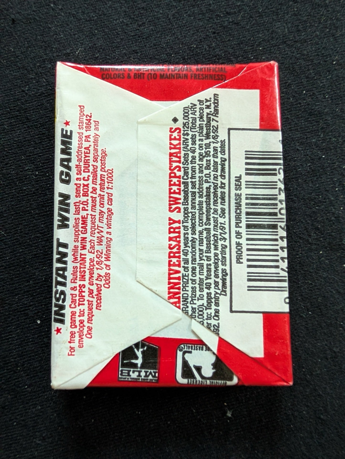 8 Sealed 1991 Topps Baseball Wax Packs - Collect 'The Real One'