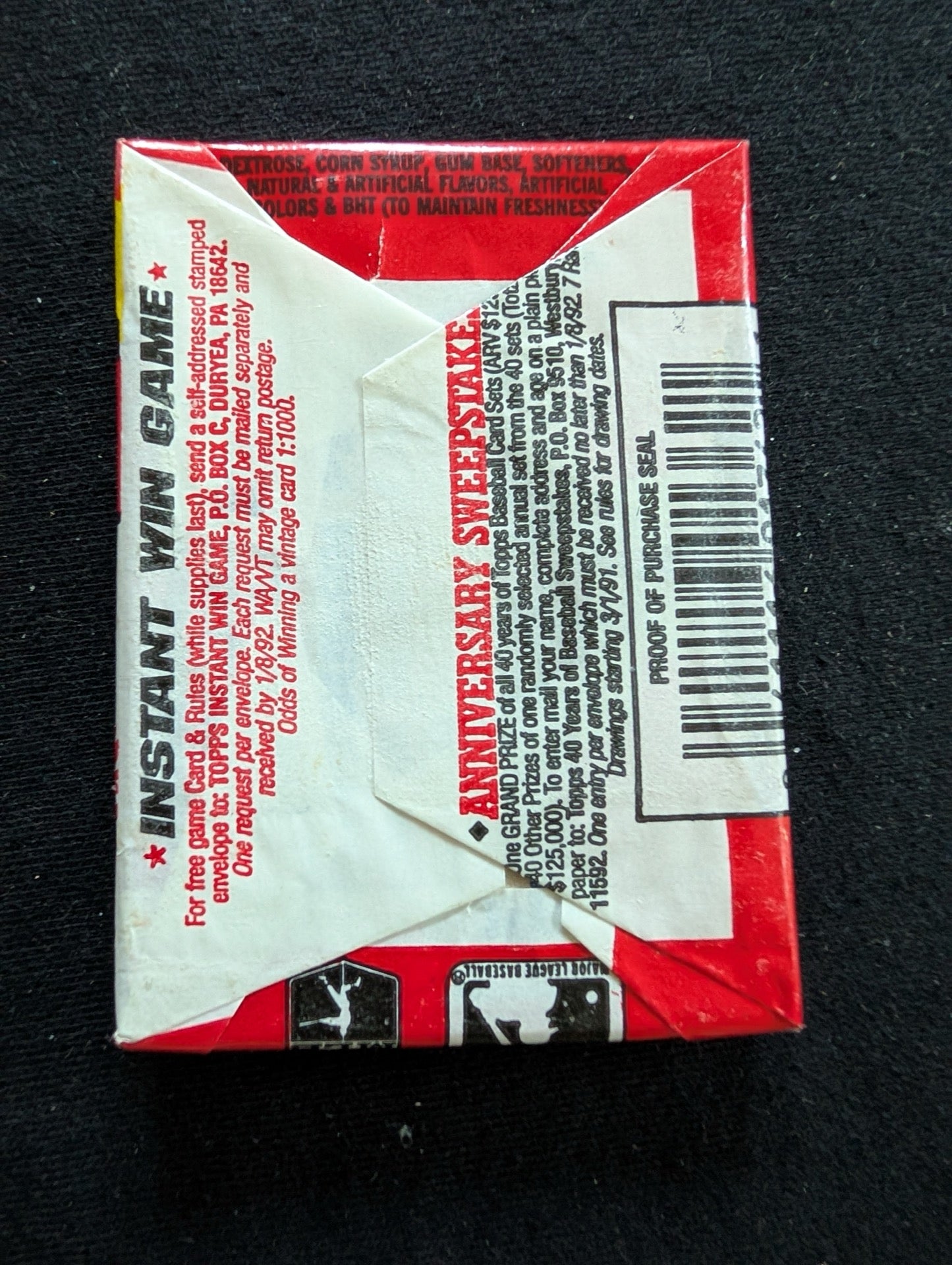 8 Sealed 1991 Topps Baseball Wax Packs - Collect 'The Real One'