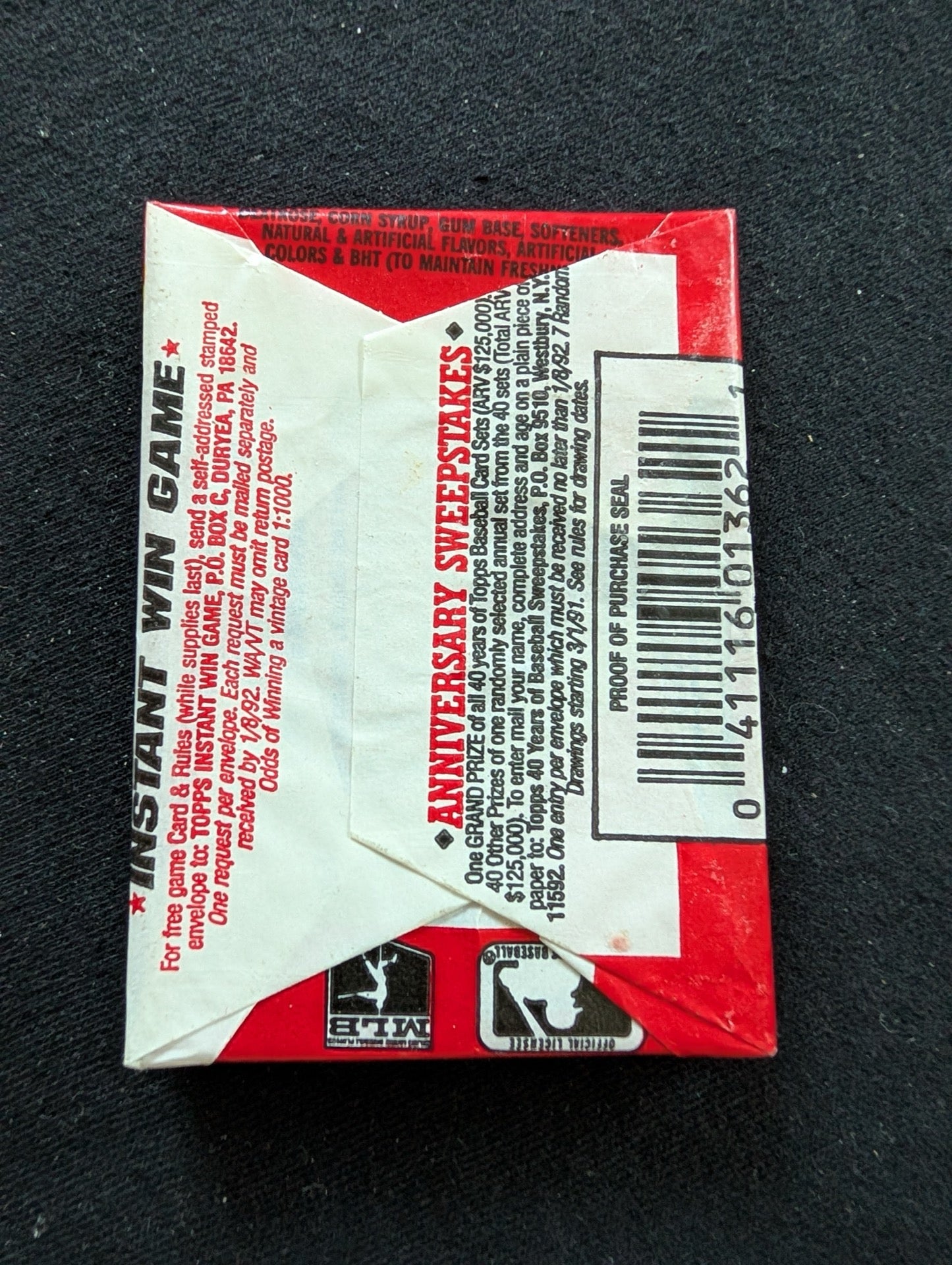 8 Sealed 1991 Topps Baseball Wax Packs - Collect 'The Real One'