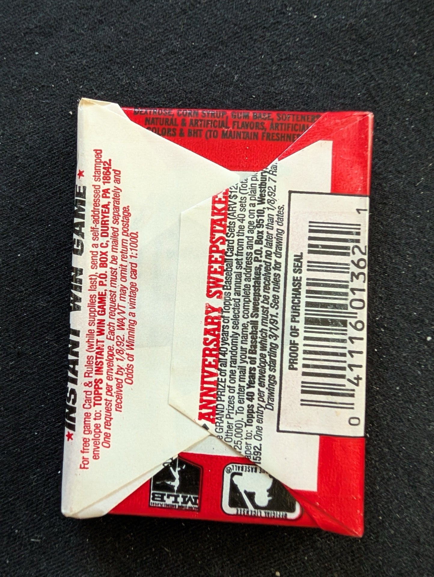 Lot of 6 Sealed 1991 Topps Baseball Wax Packs - Small Lot, Big Nostalgia