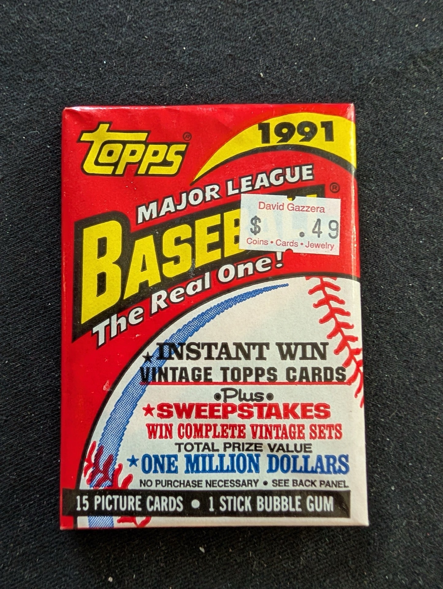 Lot of 6 Sealed 1991 Topps Baseball Wax Packs - Small Lot, Big Nostalgia