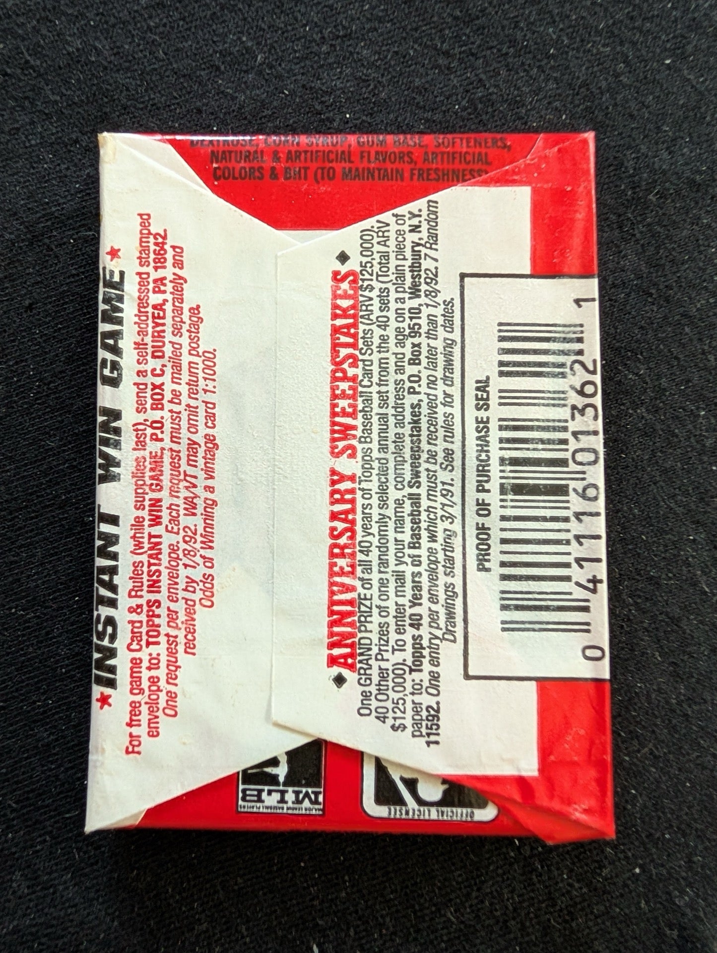 Lot of 6 Sealed 1991 Topps Baseball Wax Packs - Small Lot, Big Nostalgia